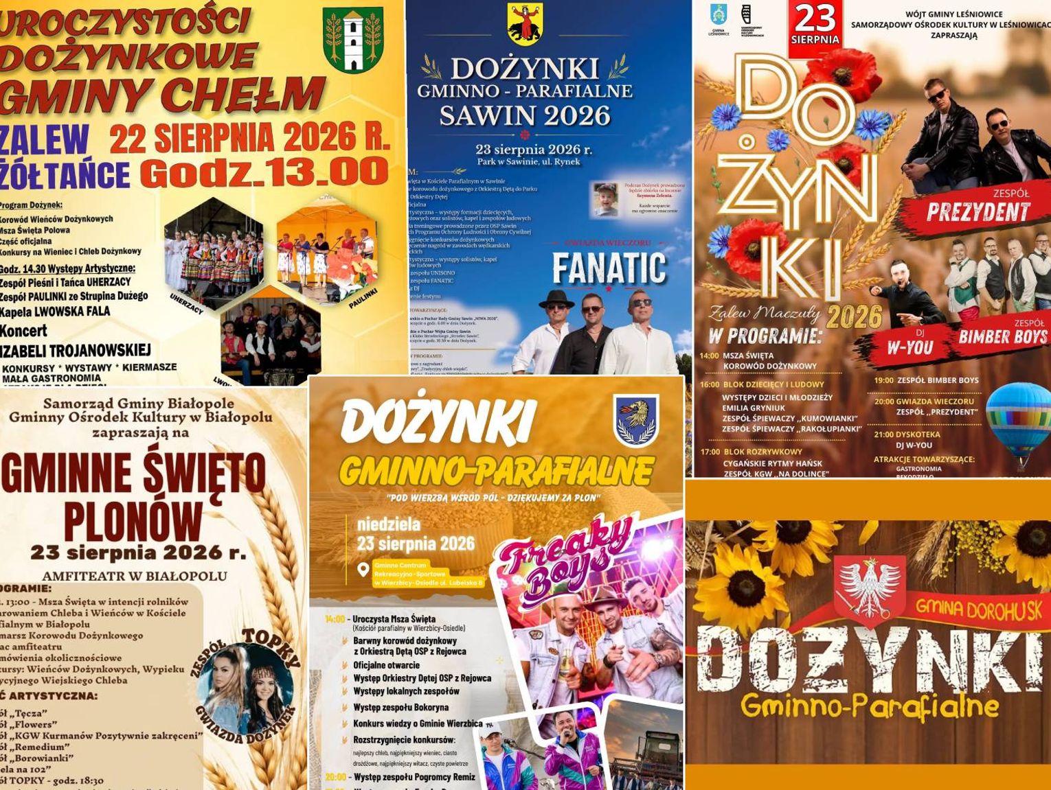 Powiat chełmski bawi się na dożynkach! Gdzie w tym tygodniu?