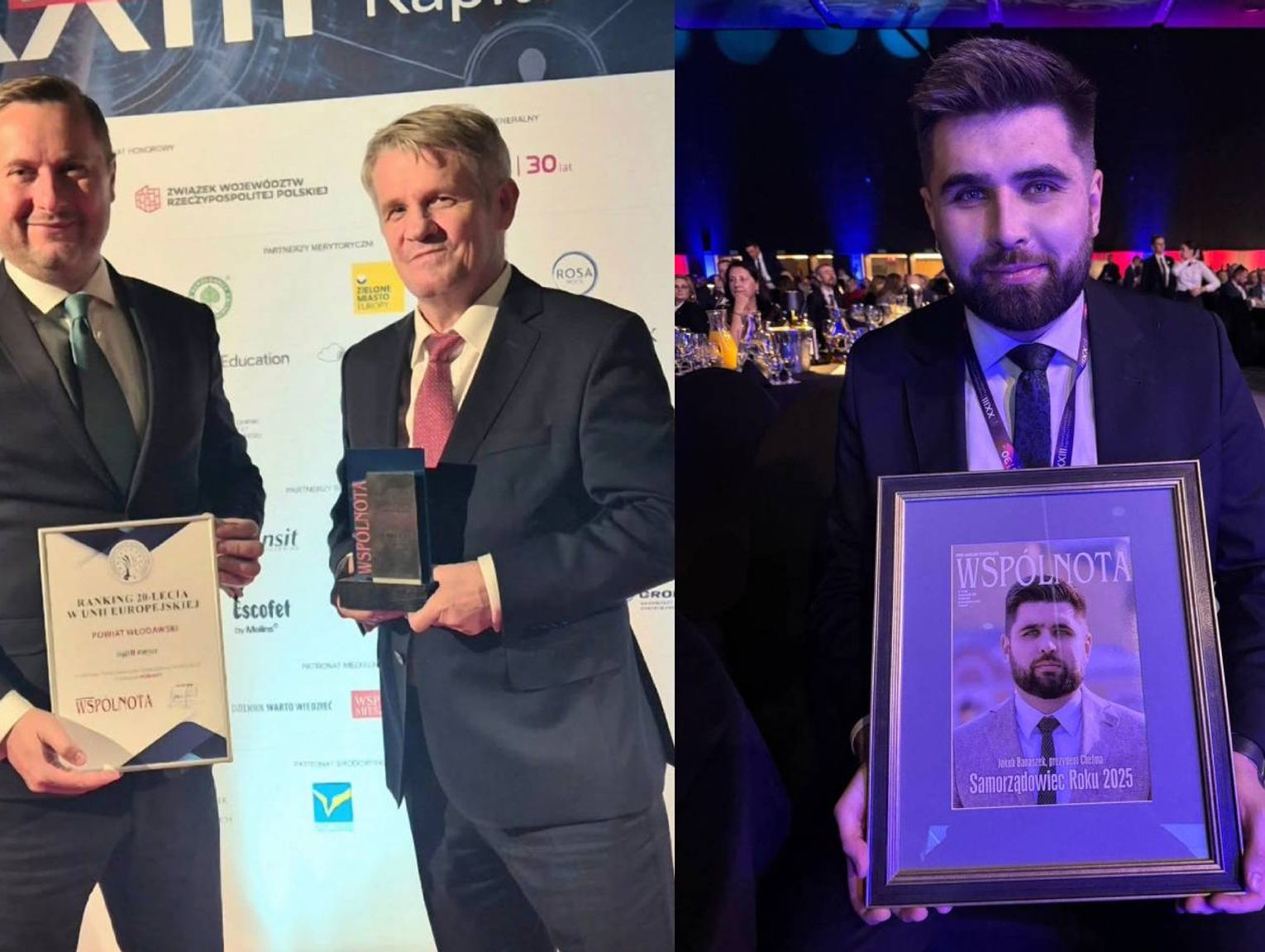 Powiat Włodawski na 2. miejscu w rankingu 20-lecie w Unii Europejskiej. Prezydent Chełma Samorządowcem Roku