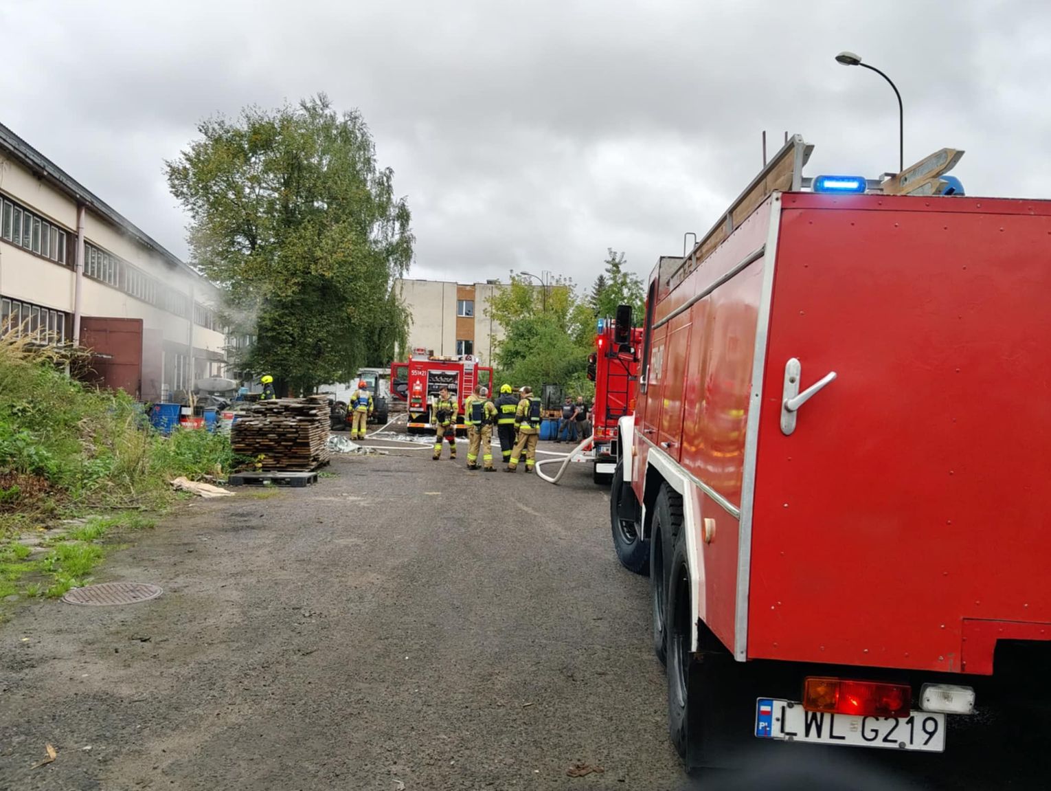 Pożar w garbarni w Orchówku. Nie ma osób poszkodowanych