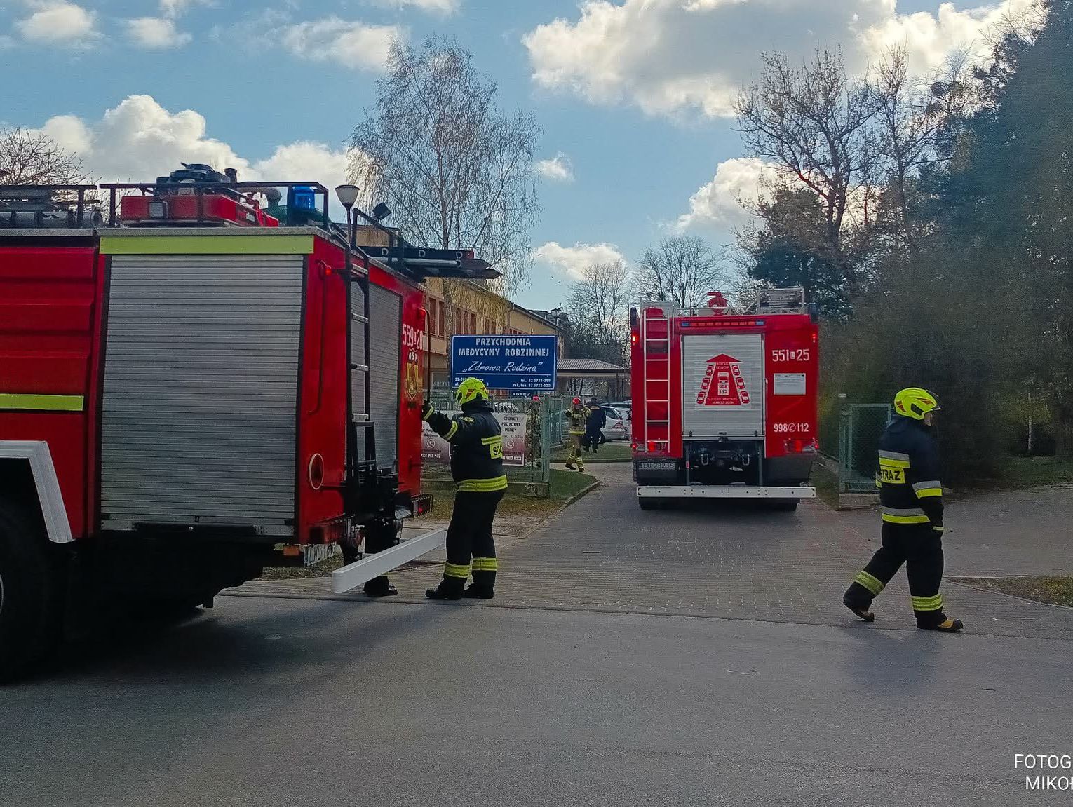 Pożar w ośrodku zdrowia we Włodawie. Jedna osoba poszkodowana