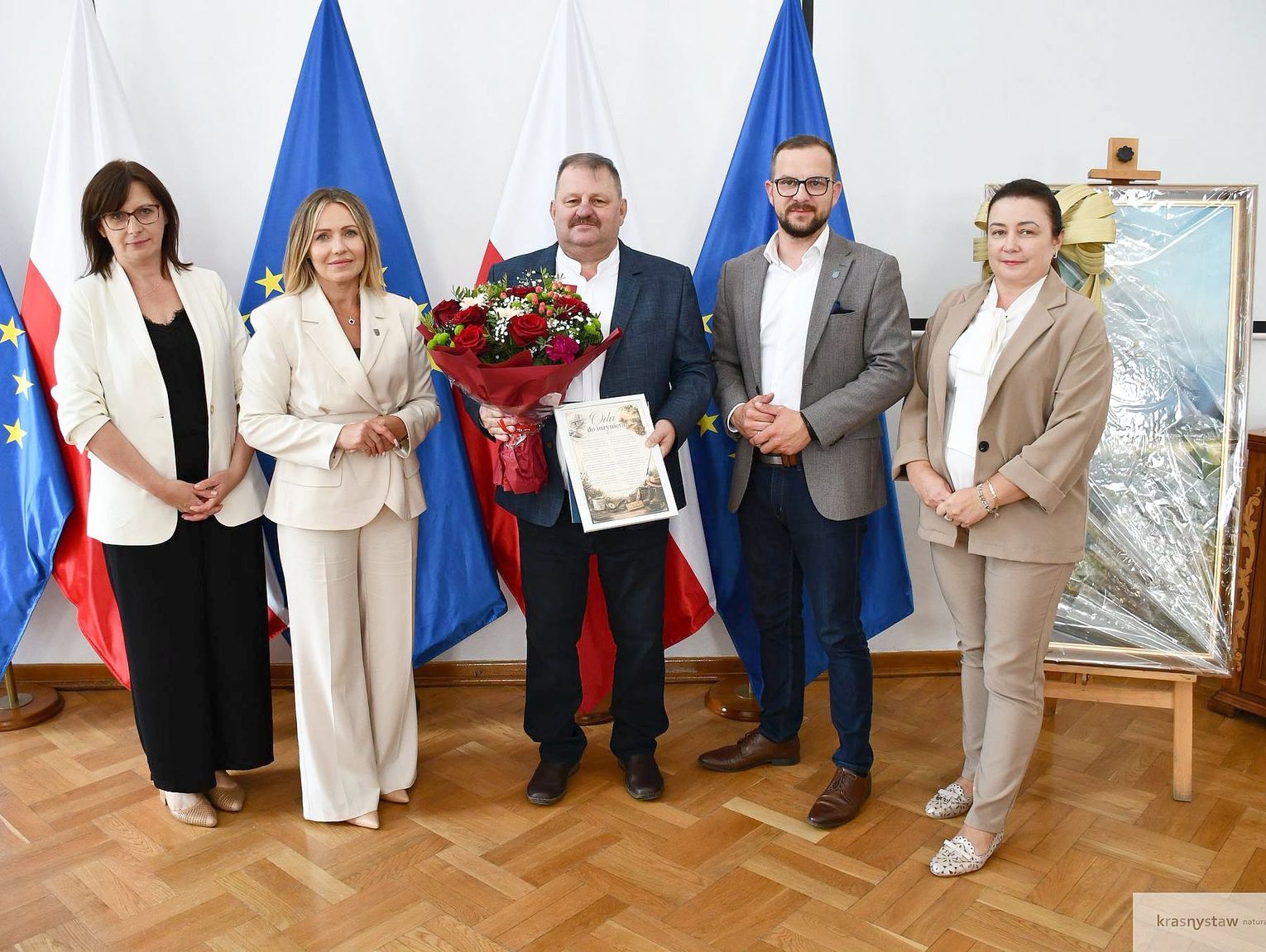 Pożegnanie w krasnostawskim ratuszu. Marek Zdunek przechodzi na emeryturę