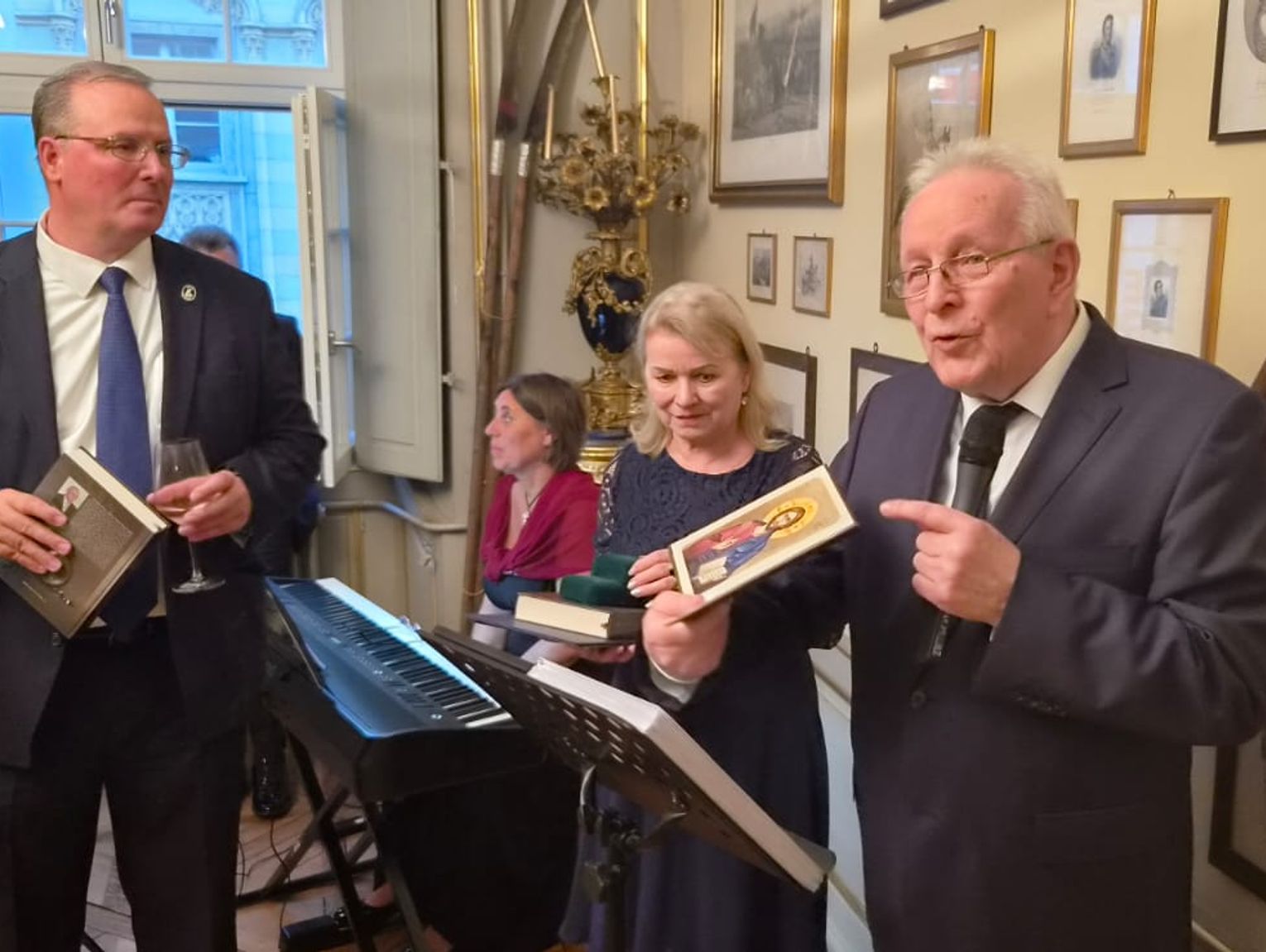 Prof. Andrzej Wawryniuk na uroczystościach w Muzeum Tadeusza Kościuszki w Szwajcarii