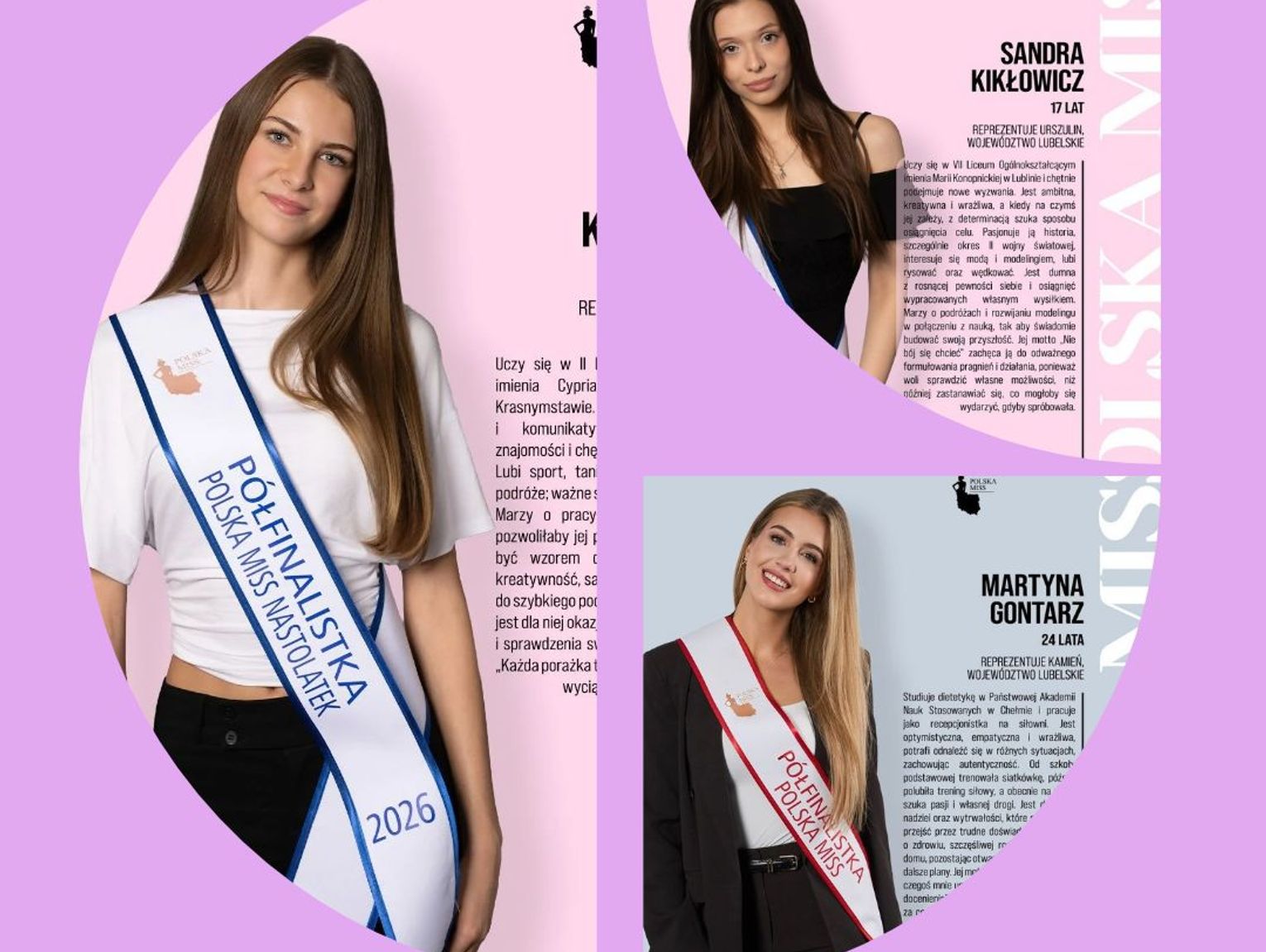 Region. Nikola, Sandra i Martyna walczą o korony. Są w półfinałach konkursów piękności
