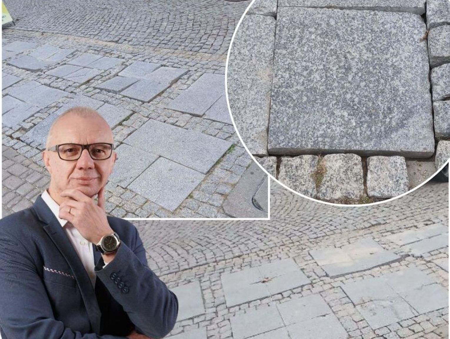 Ruszające się płytki na chełmskim deptaku i zmiana organizacji ruchu