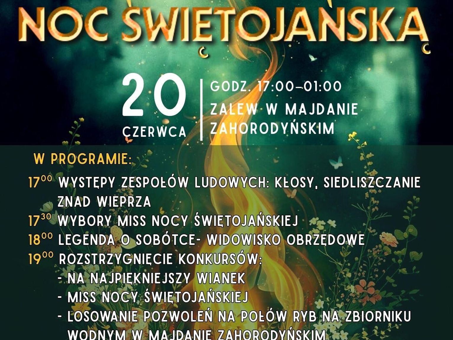 Siedliszcze. Znamy dokładny program tegorocznej Nocy Świętojańskiej