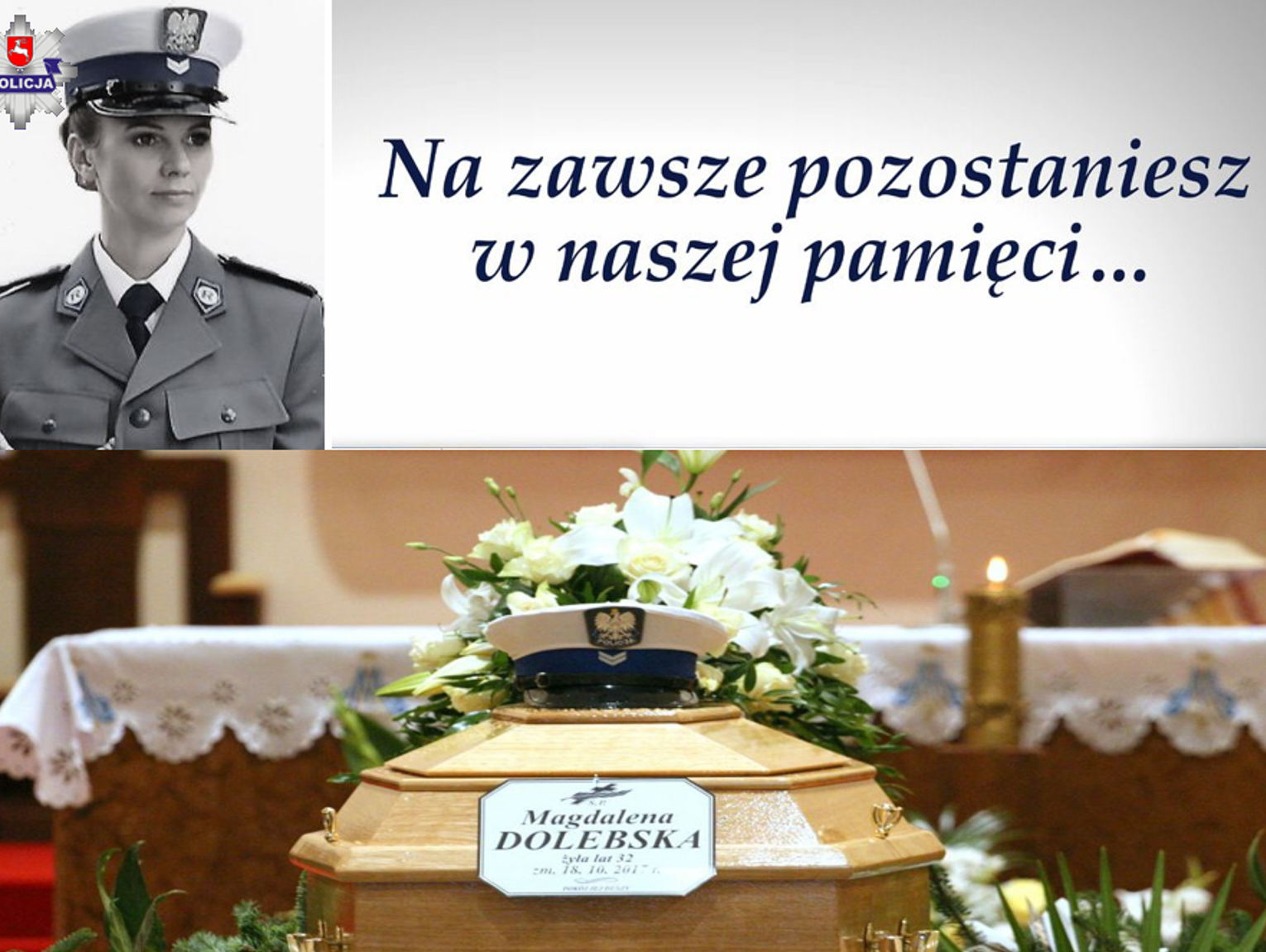 Sierżant Magdalena Dolebska z Krasnegostawu zginęła na służbie. Policjanci wciąż o niej pamiętają...
