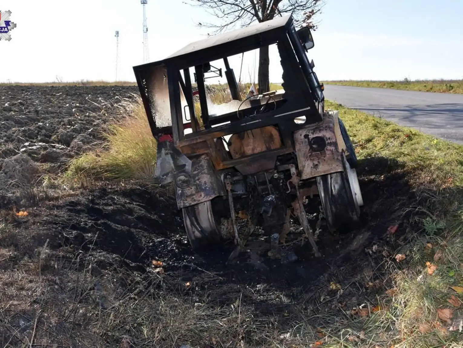 Lubelskie. Skradzionym ciągnikiem wracał z dyskoteki. Potem go podpalił