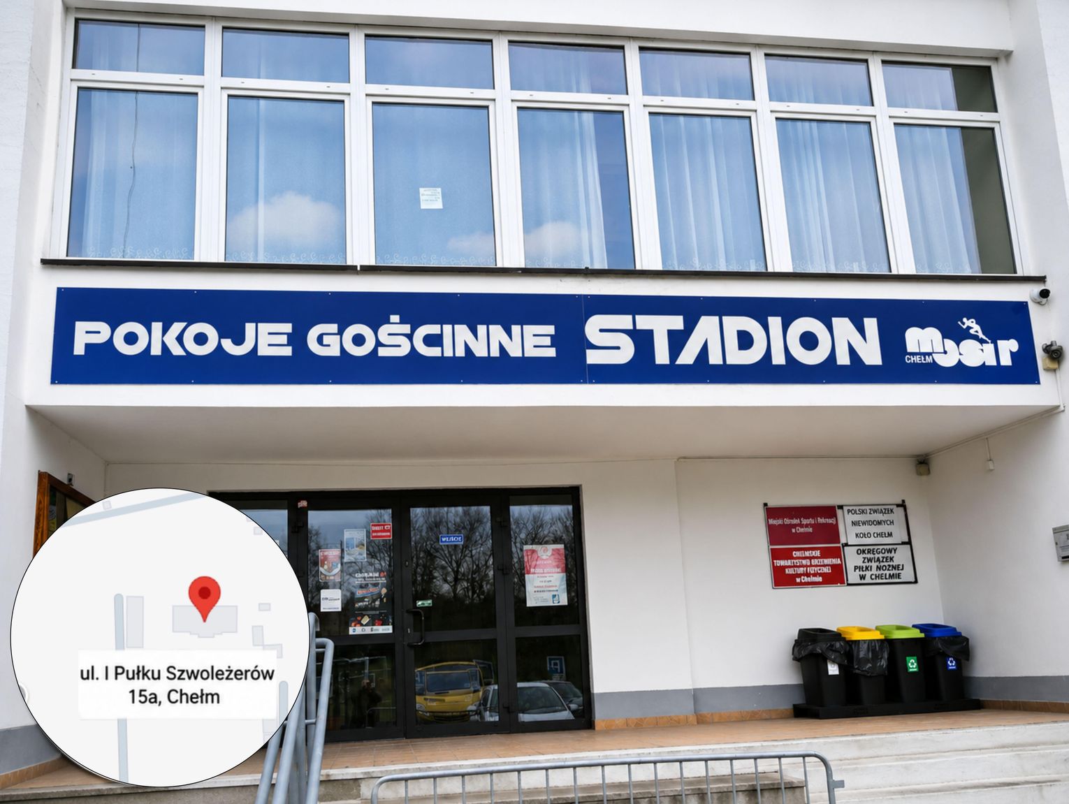 Stowarzyszenie Przyjaciół Republiki z adresem w Chełmie w obiekcie MOSiR. Ośrodek: nie wynajmują u nas pomieszczeń
