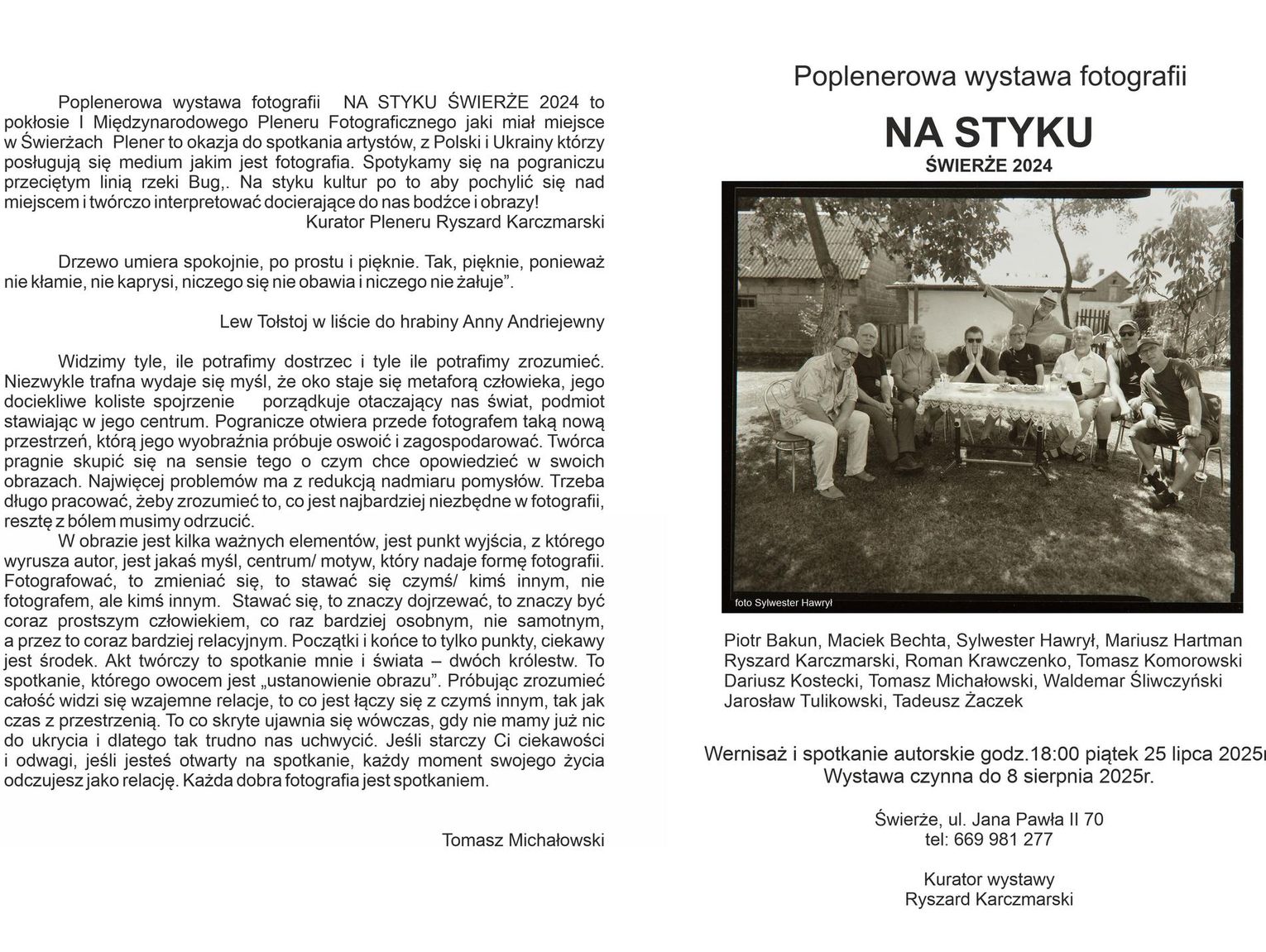 Gm. Dorohusk. Na styku kultury i obrazów – zapowiedź wystawy poplenerowej