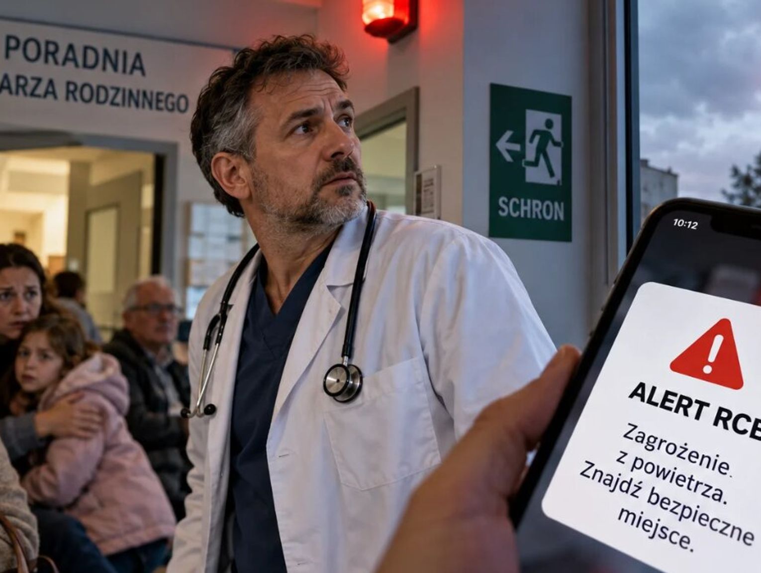 Syreny wyją, pacjenci patrzą na lekarza. „Co mamy robić? Nikt nam tego nie powiedział”