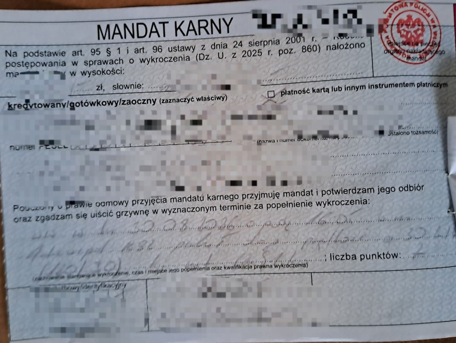SZOK! Dostał mandat i punkty karne, a następnego dnia podziękował za to włodawskim policjantom