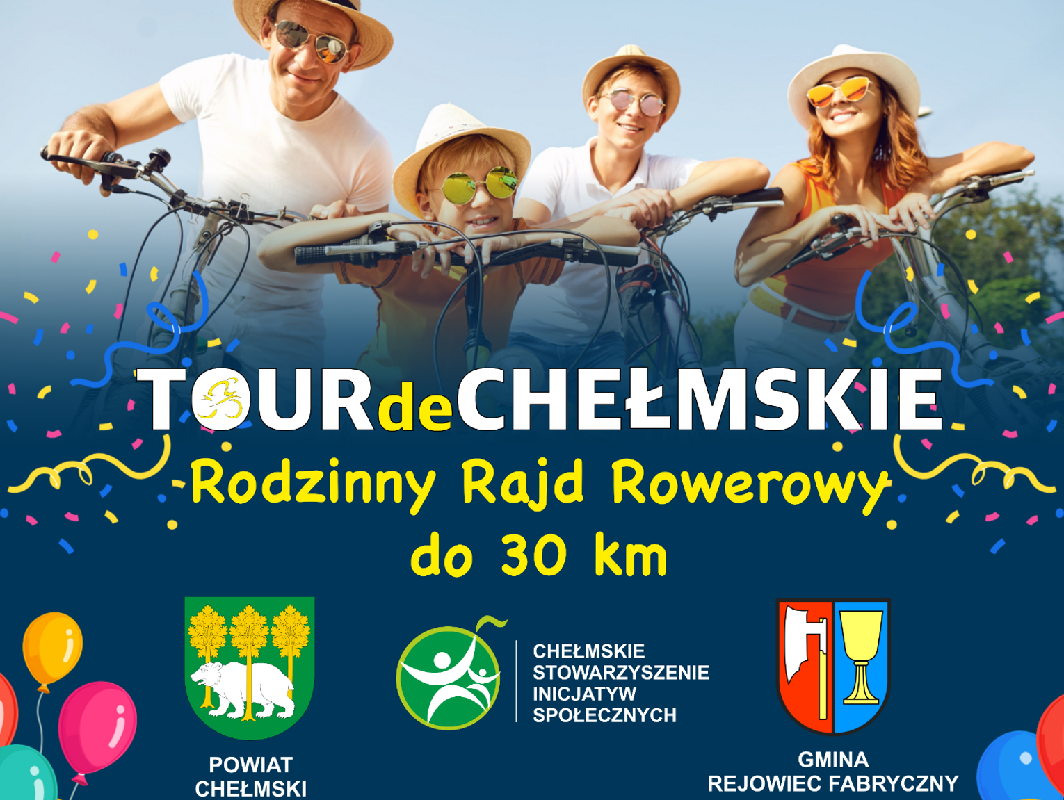 TOUR DE CHEŁMSKIE: Rodzinny Rajd Rowerowy 26 lipca - realizowane są zapisy