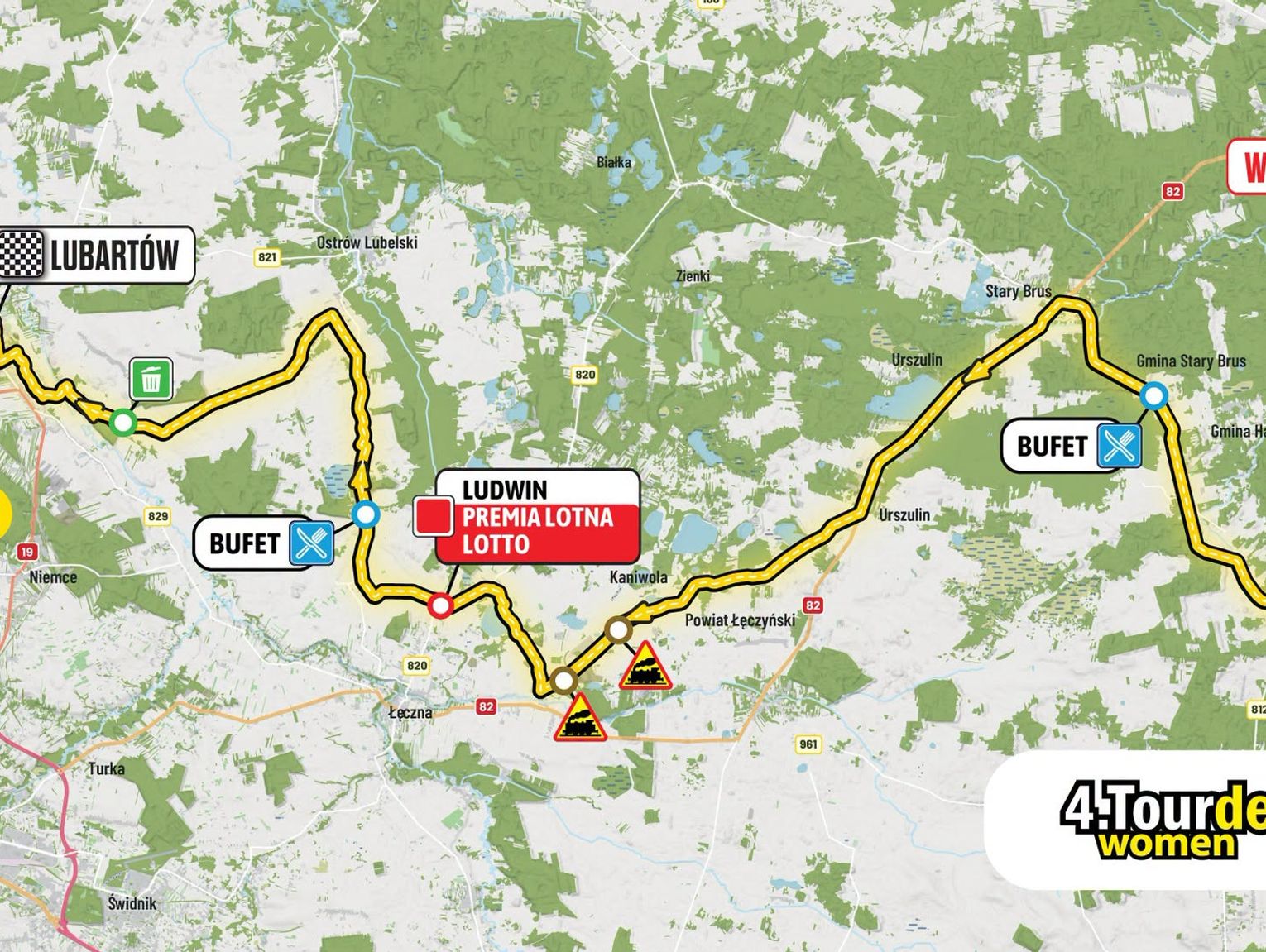 Tour de Pologne Women we Włodawie. Sprawdź, gdzie zamkną drogi!