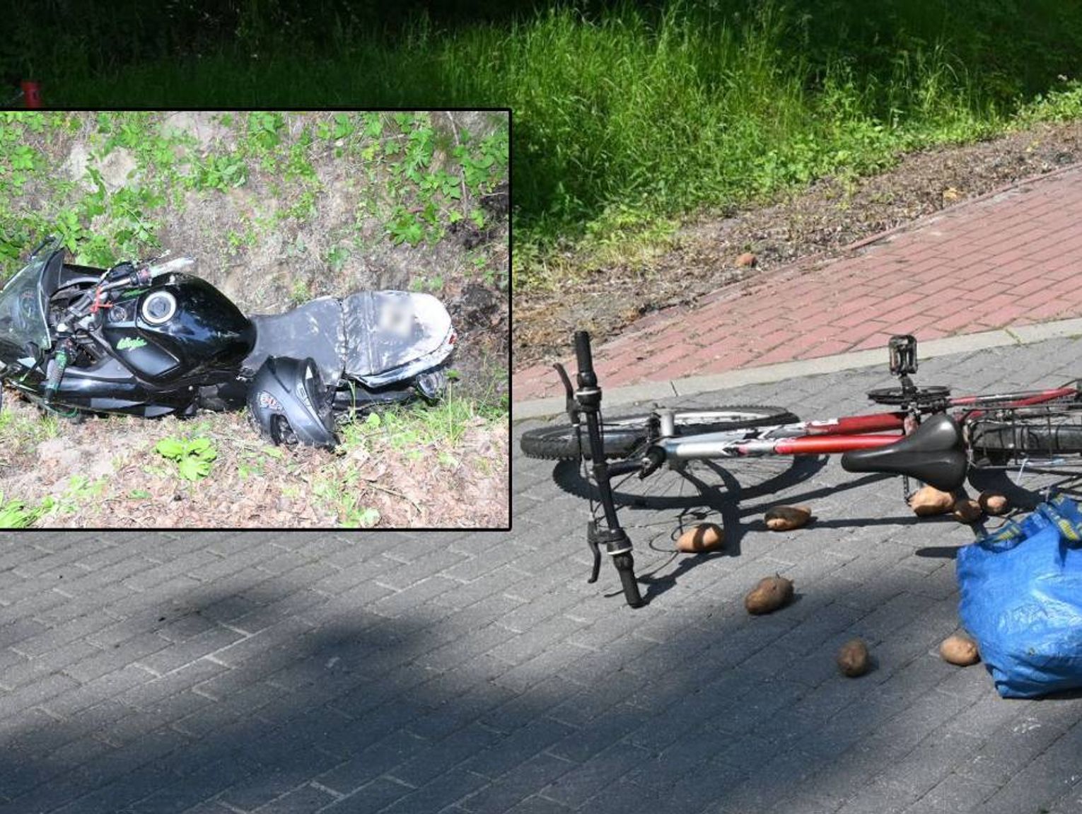 Tragiczny finał wypadku w Natalinie. Zmarł w szpitalu 68-letni rowerzysta