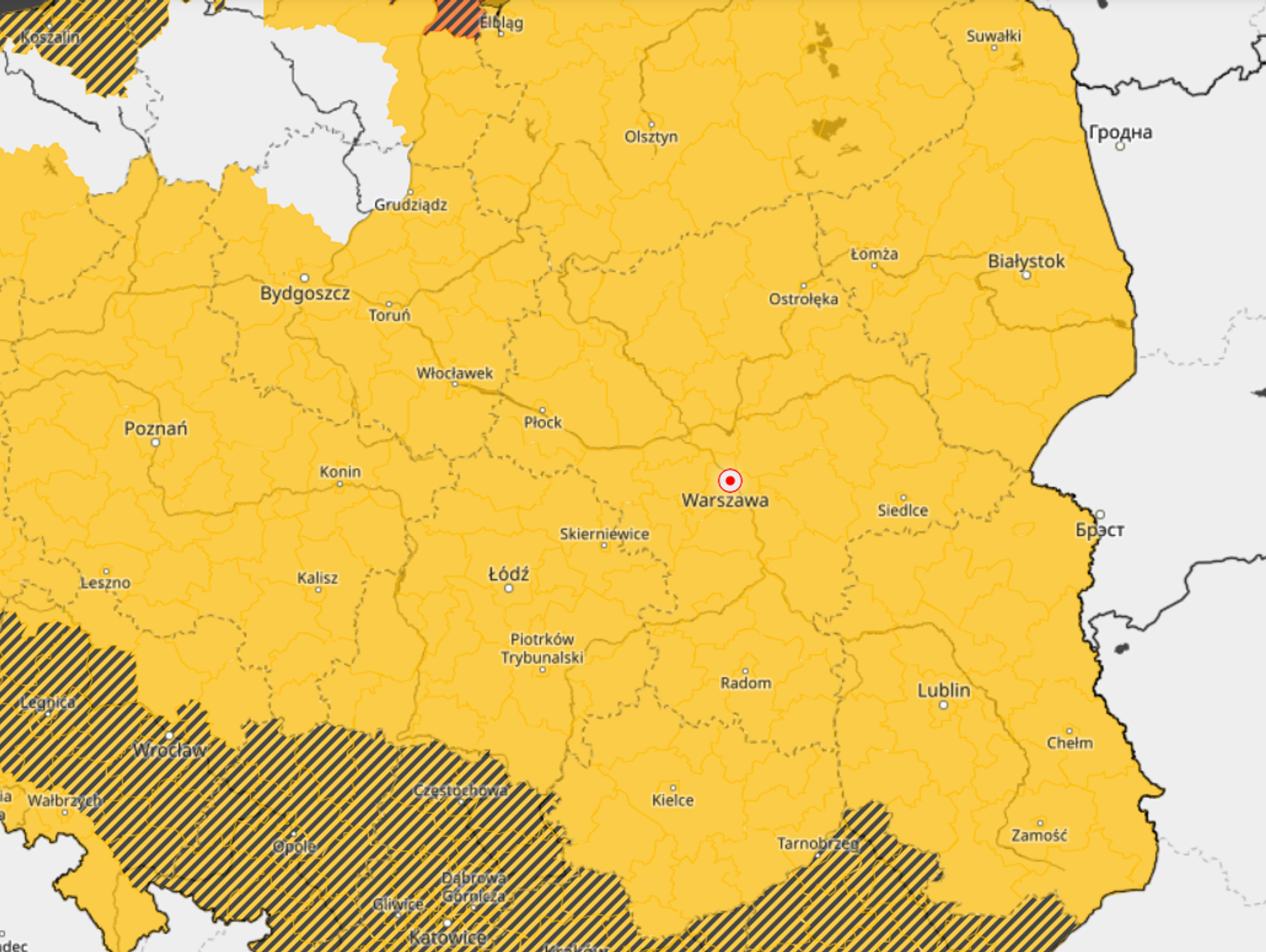 Trzy ostrzeżenia meteo dla lubelskiego. Uwaga na oblodzenia i silny wiatr!
