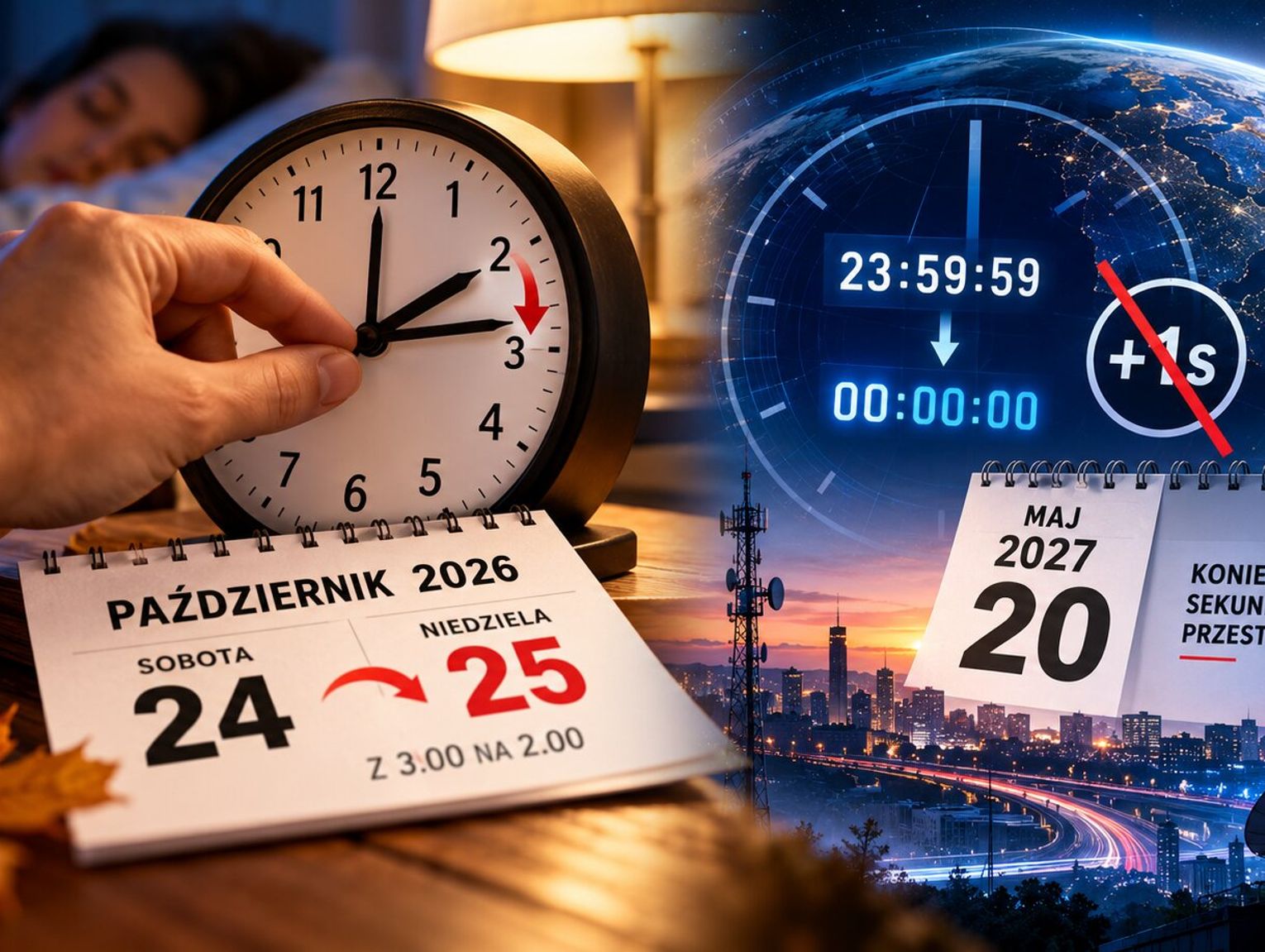 W weekend cofamy zegarki. A w 2027 r. czeka nas prawdziwa rewolucja z czasem