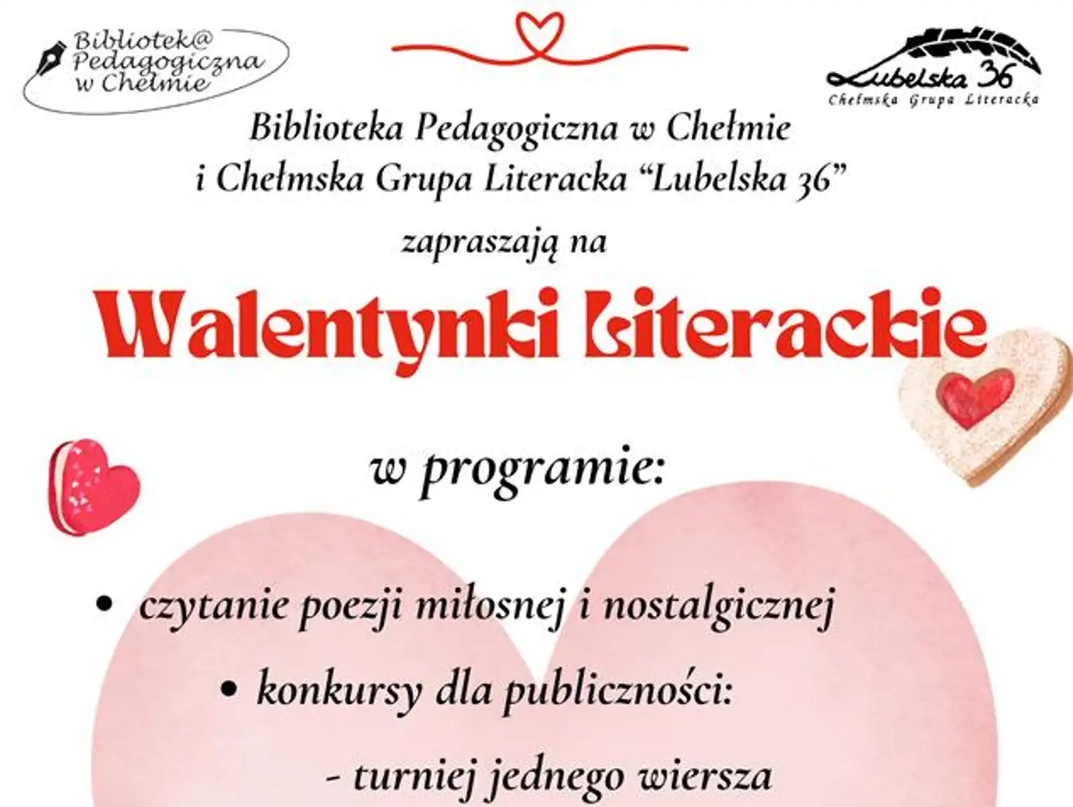 Walentynki w rytmie poezji w Bibliotece Pedagogicznej w Chełmie