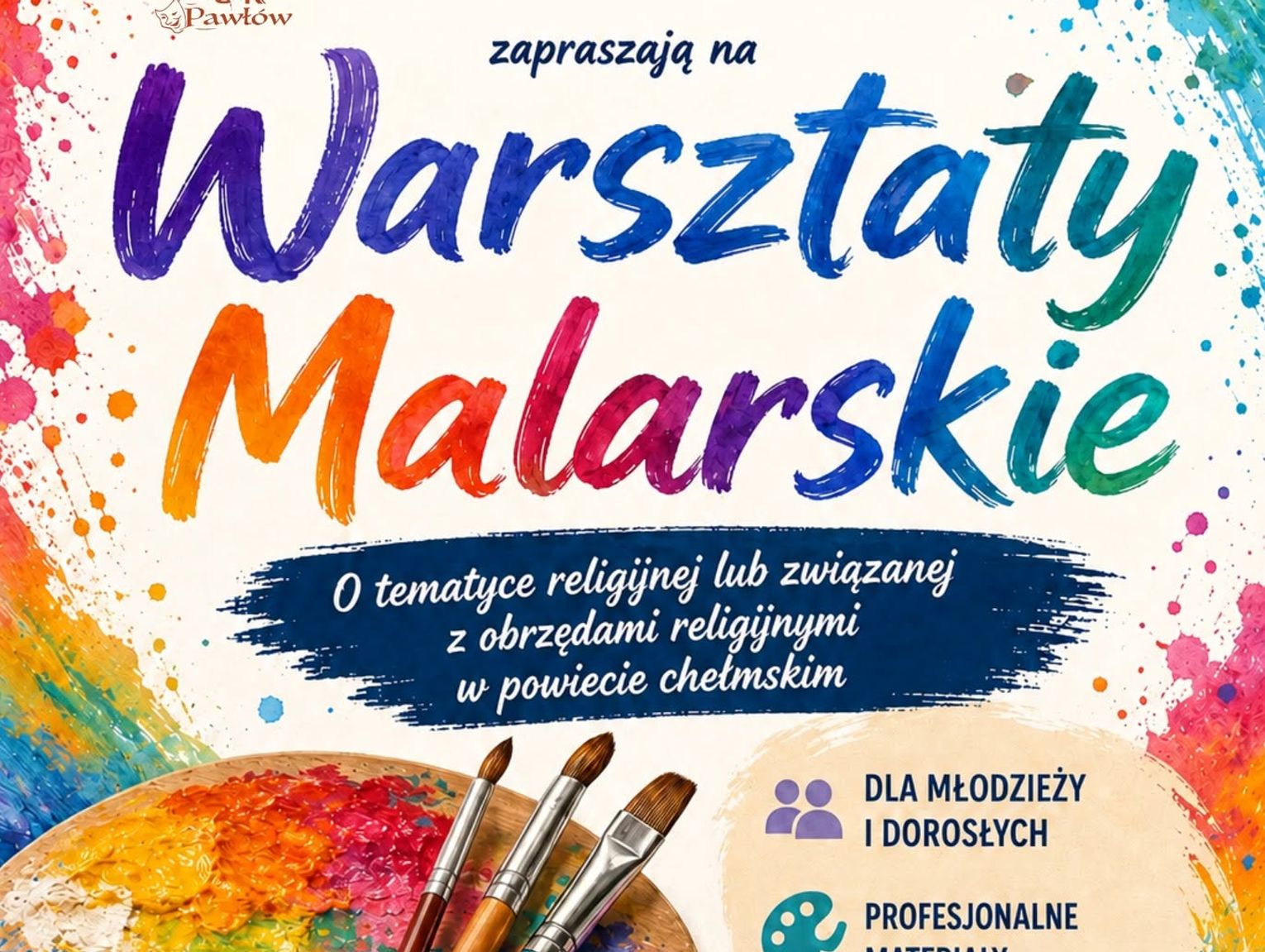 Warsztaty malarskie w Pawłowie. Sztuka religijna i lokalne obrzędy w centrum uwagi