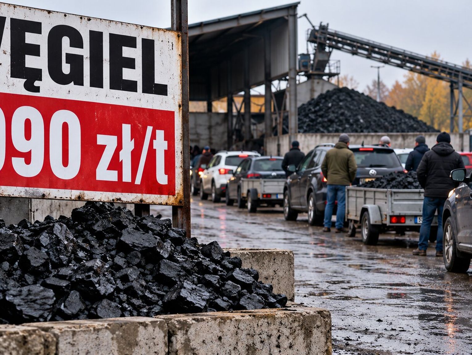 Węgiel znika przed zimą. Wracają kolejki. Tona kosztuje już 2000 zł