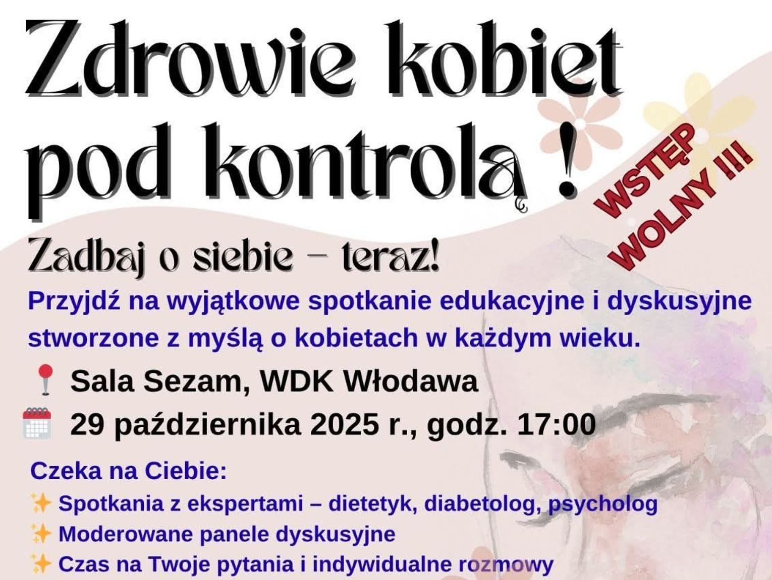Włodawa. Konferencja "Zdrowie kobiet pod kontrolą"