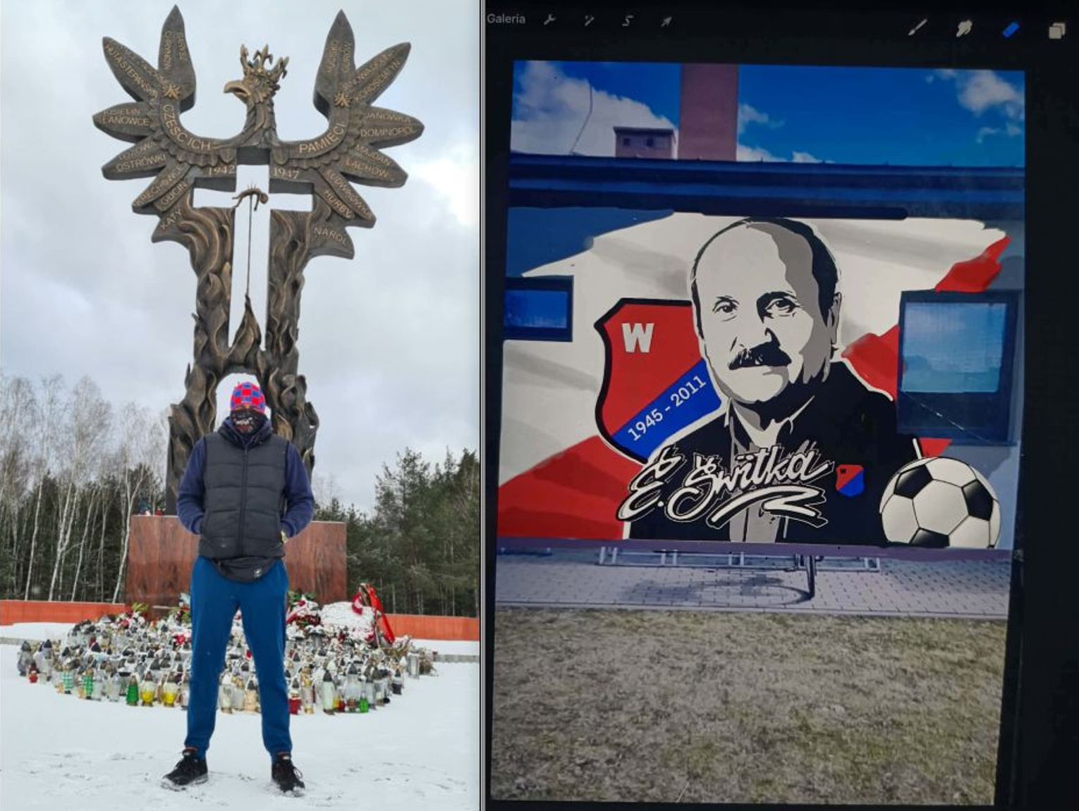 Włodawa. Mural ku czci legendarnych trenerów. Lokalny Kupczyk Stadionowy z nową inicjatywą