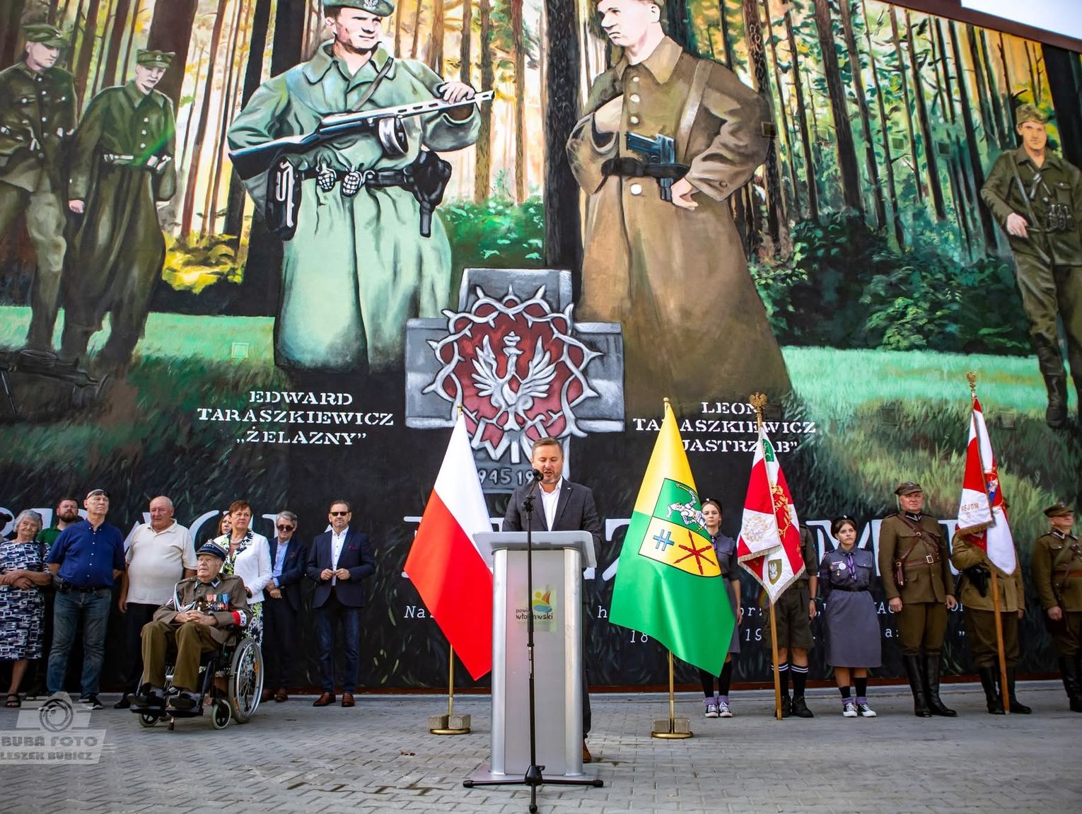Włodawa. Odsłonięcie muralu „Braci Niezłomnych” i ekopiknik. Zobaczcie zdjęcia