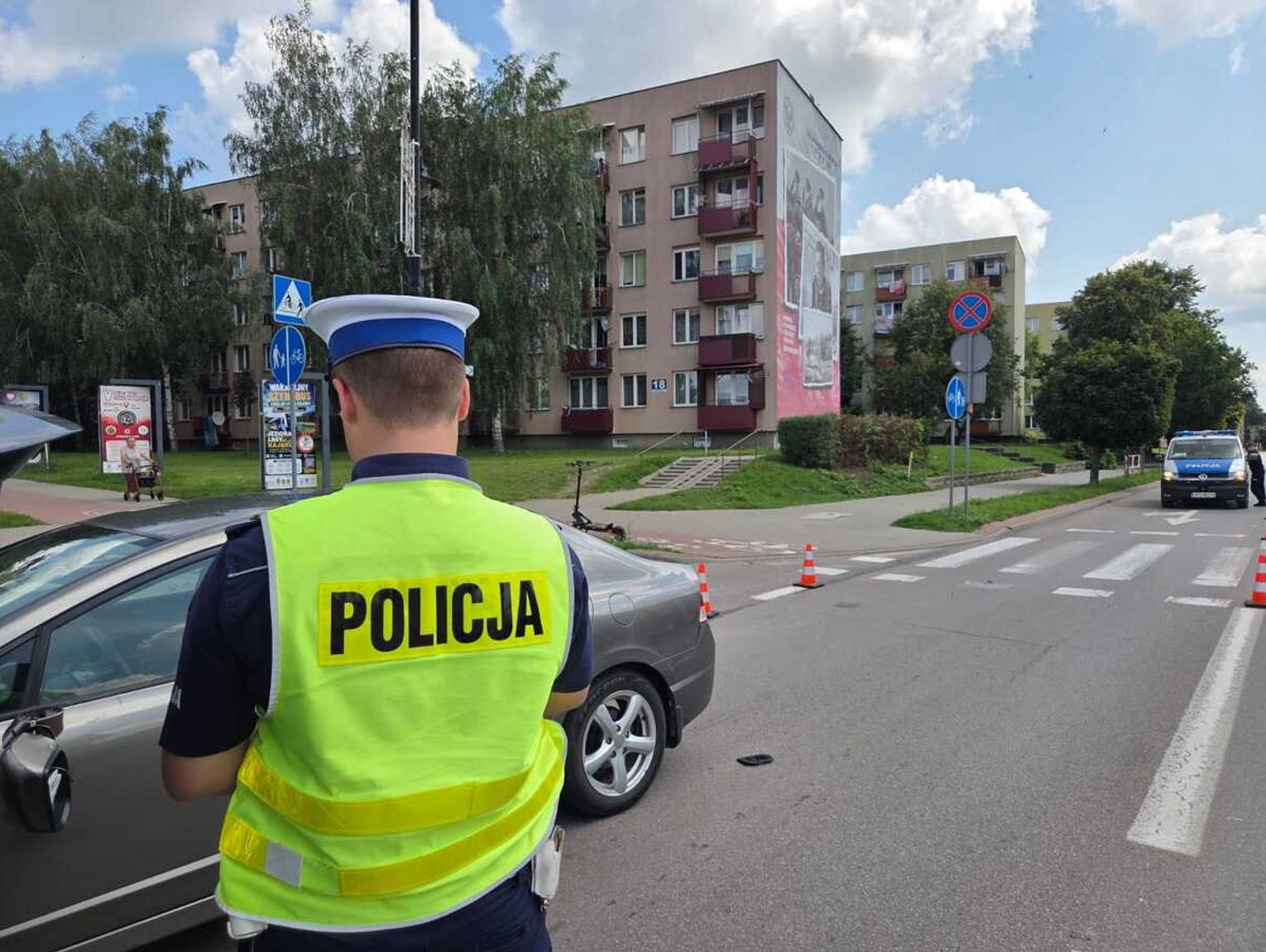 Włodawa. Zderzenie samochodu z hulajnogą elektryczną