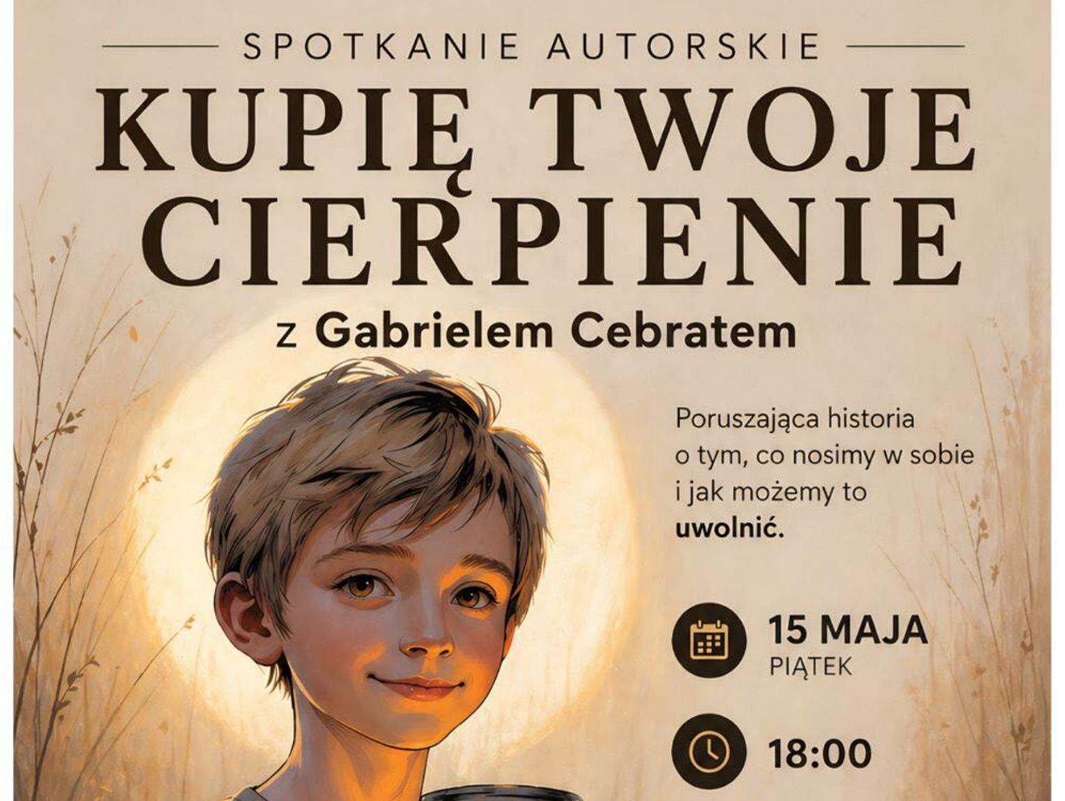 Wojsławice. „Kupię Twoje cierpienie”, spotkanie autorskie z Gabrielem Cebratem