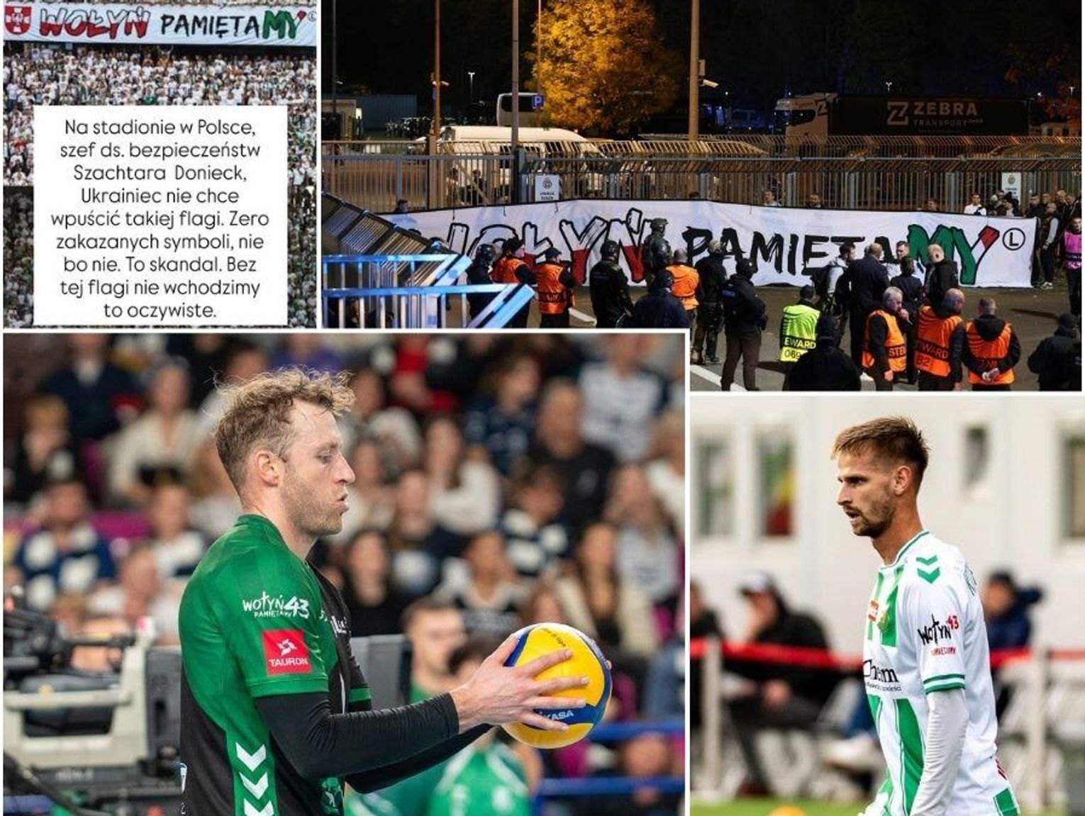 Mocny gest siatkarzy z Chełma. Zagrali z napisem, który porusza Polaków