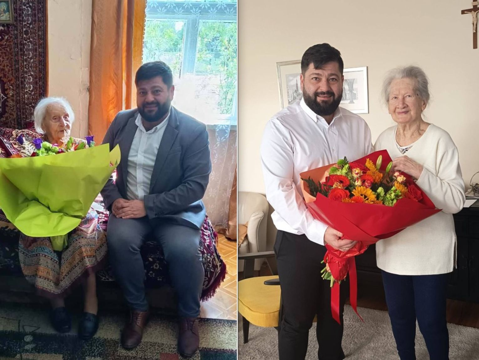 Wyjątkowe jubileusze w gminie Wola Uhruska. Władze odwiedziły stuletnie mieszkanki