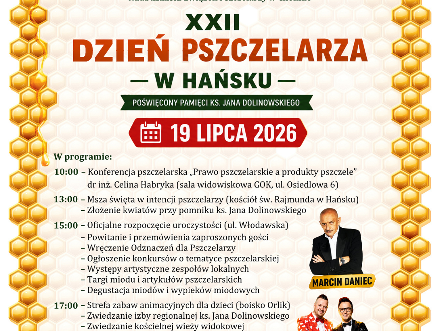 XXII Dzień Pszczelarza w Hańsku. Miód, tradycja i całodniowe atrakcje