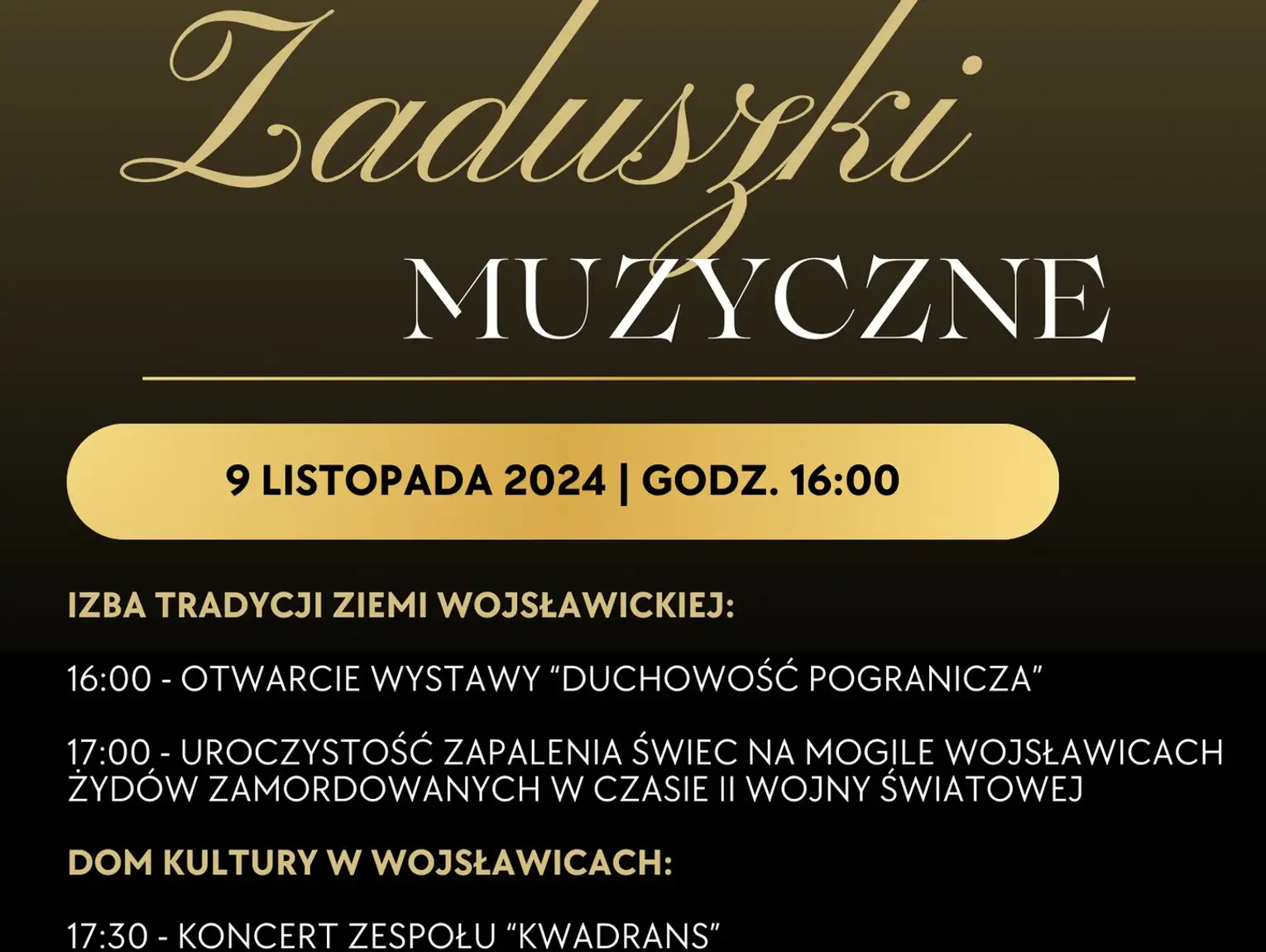 Zaduszki Muzyczne w Wojsławicach