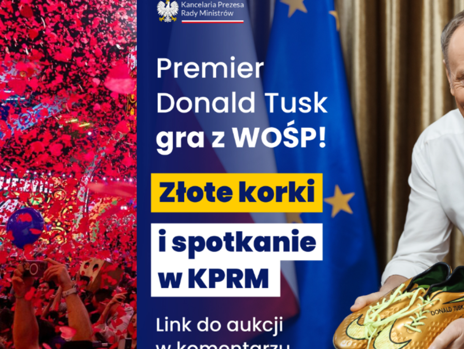 Zawrotna kwota za fanty Tuska. Premier wyprzedził Brzoskę
