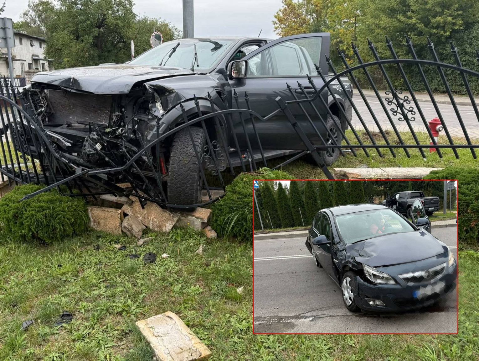 Zderzenie dwóch aut w Strupinie Dużym. Jedna osoba w szpitalu