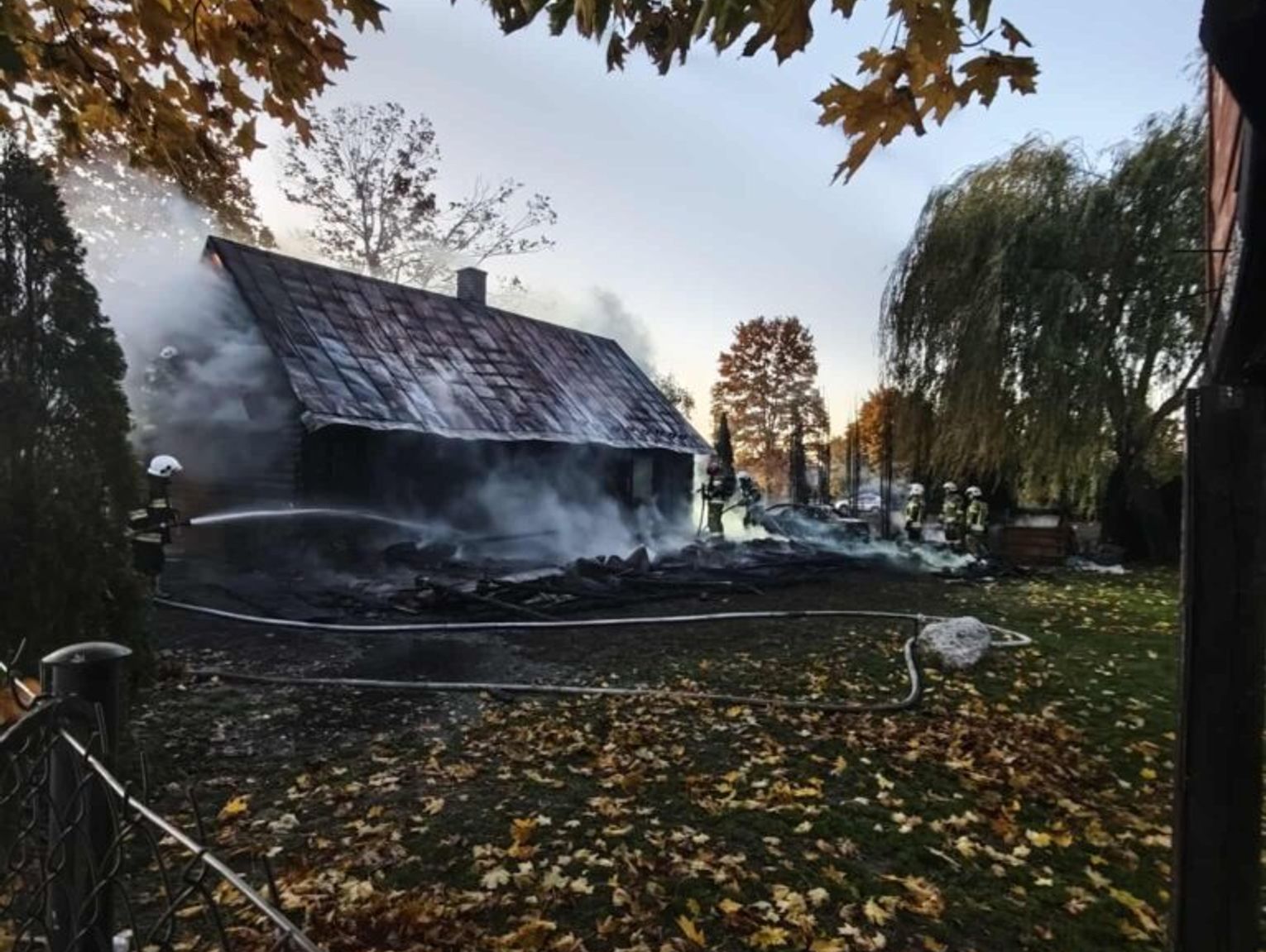 Zmarła kobieta, która uciekła z płonącego domu