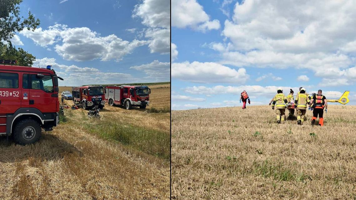 69-latek wpadł do studni. Akcja ratunkowa w gminie Żółkiewka