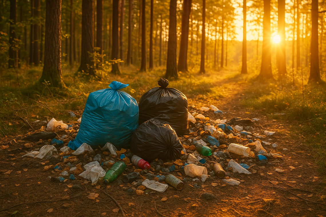820 tirów śmieci z polskich lasów. Jak ze śmieciowym problemem radzą sobie nadleśnictwa Chełm, Włodawa i Krasnystaw?