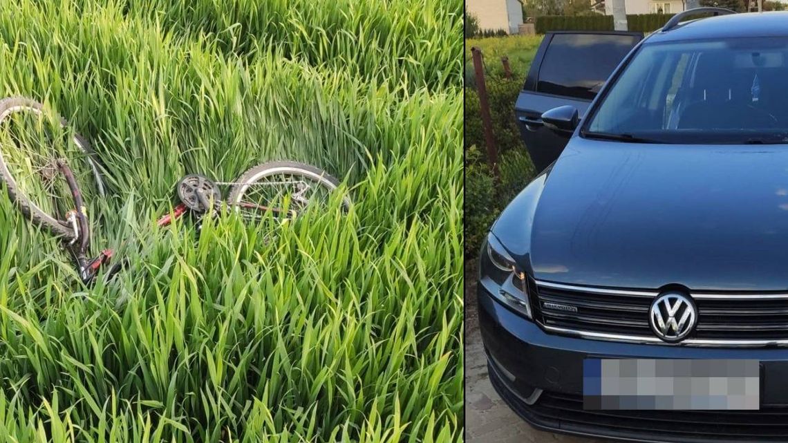 9-latek na rowerze zderzył się z osobówką. Chłopiec trafił do szpitala