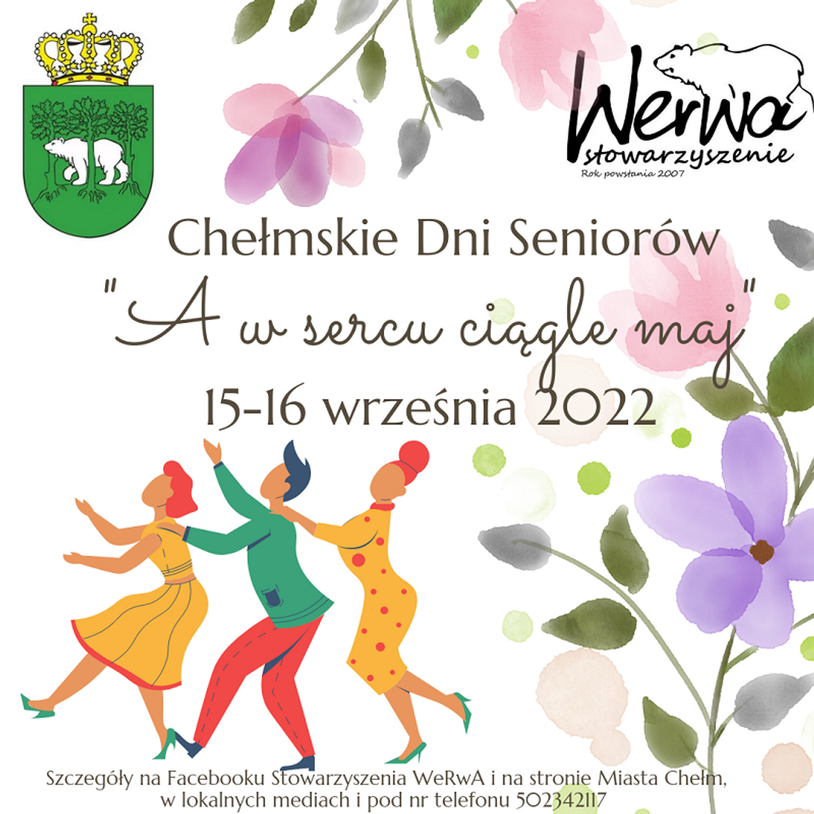 "A w sercu ciągle maj" - chełmskie dni seniorów już od 15 września! "A w sercu ciągle maj" - chełmskie dni seniorów już od 15 września!