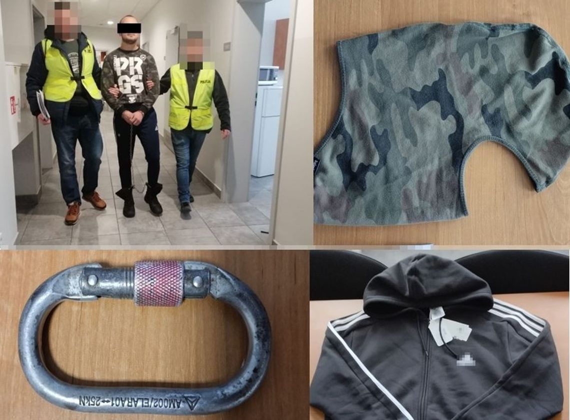 Agresywny 18-latek kradł ubrania w galerii i groził ofiarom metalowym karabińczykiem