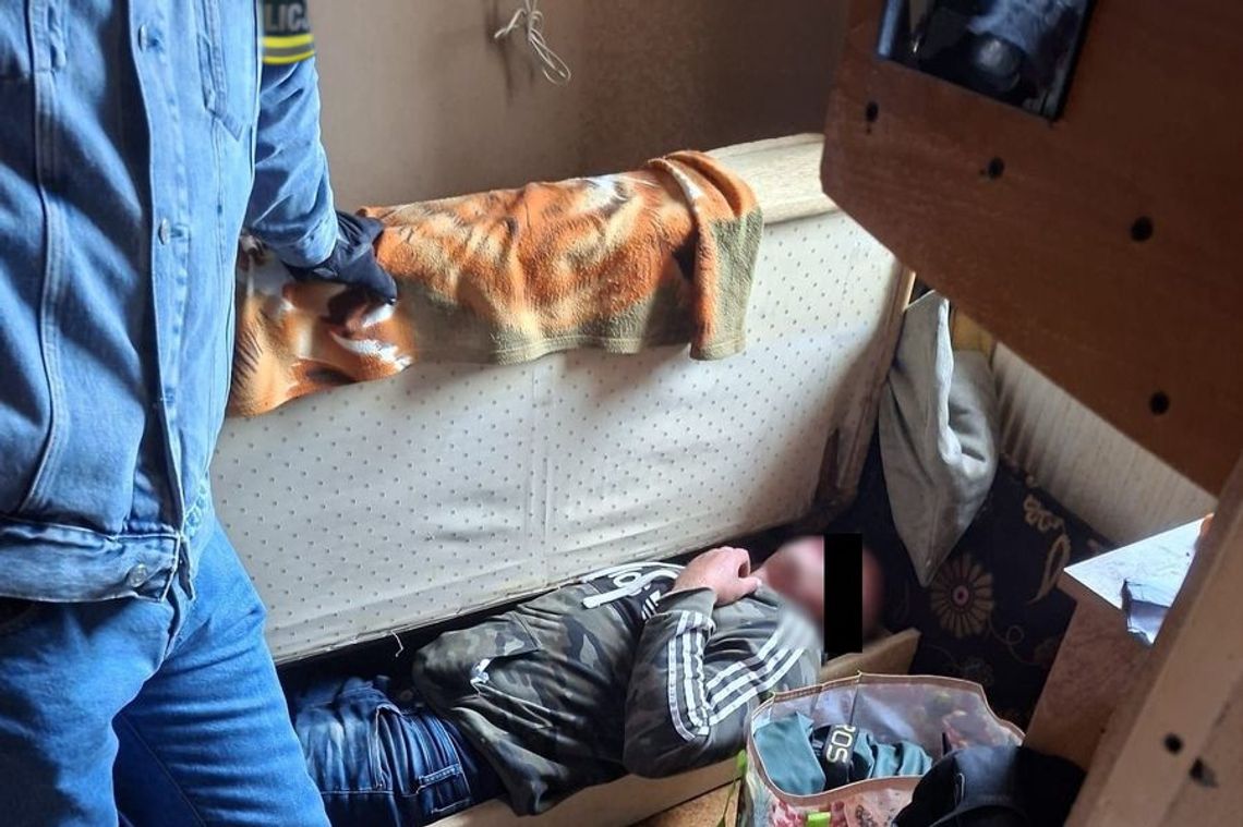 Schował się w wersalce i udawał, że śpi. Miał sporo na sumieniu Schował się w wersalce i udawał, że śpi. Miał sporo na sumieniu