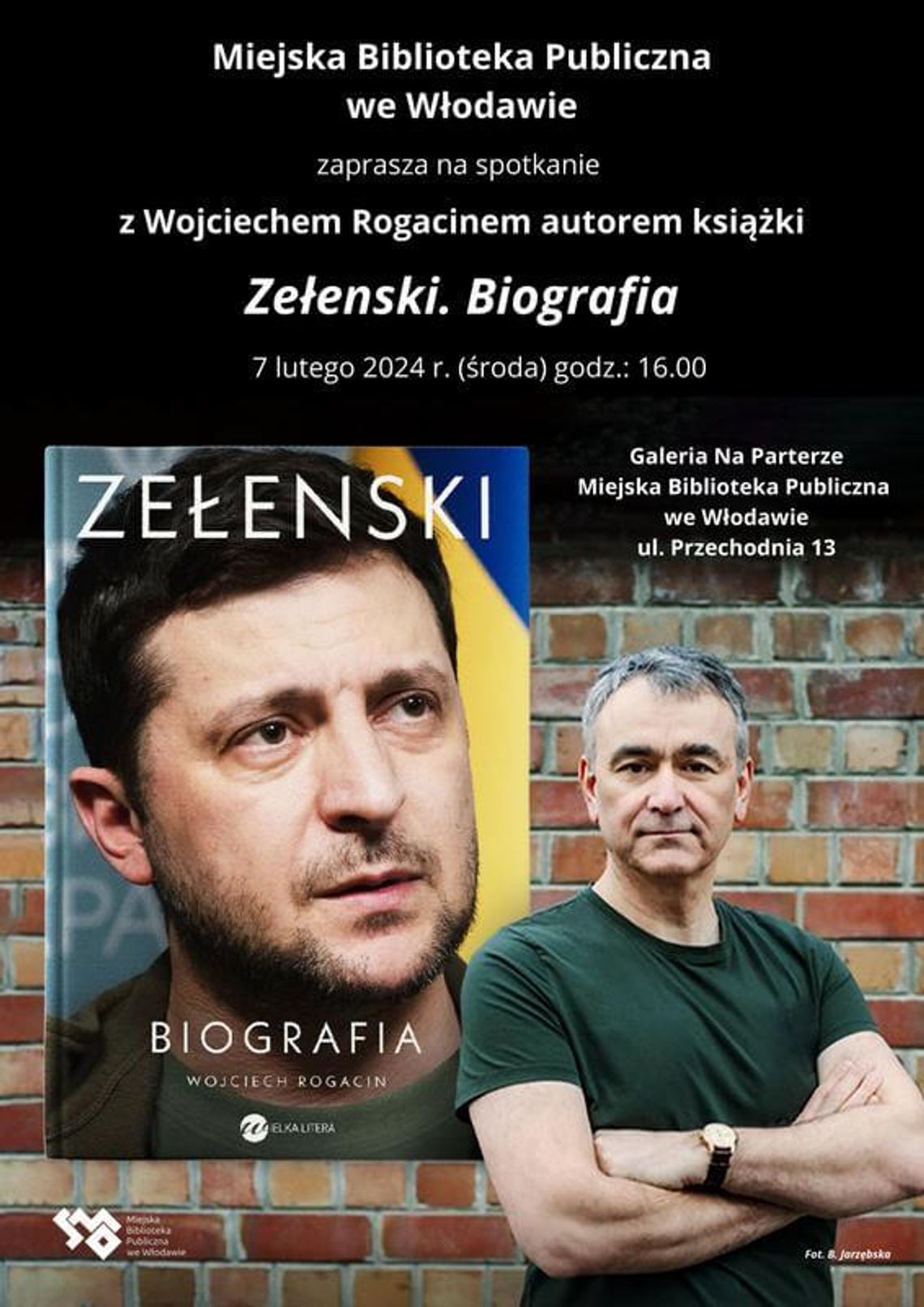 Włodawa. Spotkanie w bibliotece z autorem książki o Zełenskim