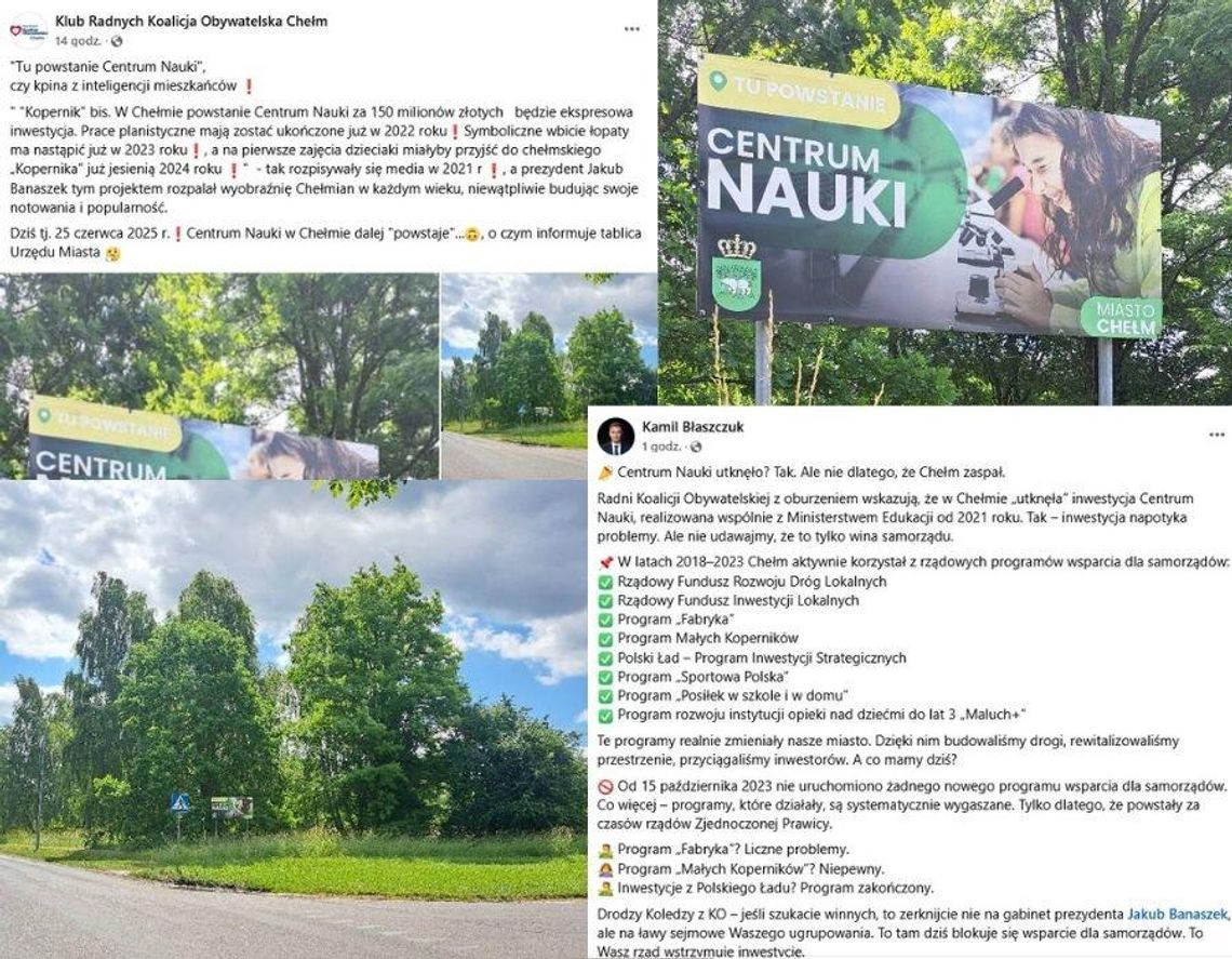 Centrum Nauki wciąż „w budowie”? Kolejna polityczna burza w Chełmie