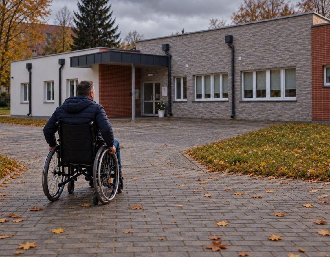 Chełm. Centrum Opiekuńczo-Mieszkalne ruszy w listopadzie, ale co z transportem? Miasto nadal szuka rozwiązania Osoby z niepełnosprawnościami wciąż czekają na rozwiązanie problemu transportu w Chełmie. Choć Centrum Opiekuńczo-Mieszkalne ma przyjąć pierwszych uczestników już w listopadzie, zasady organizacji dojazdów nadal nie zostały ustalone. Fot. ilustracyjna, wygenerowana przy użyciu AI.