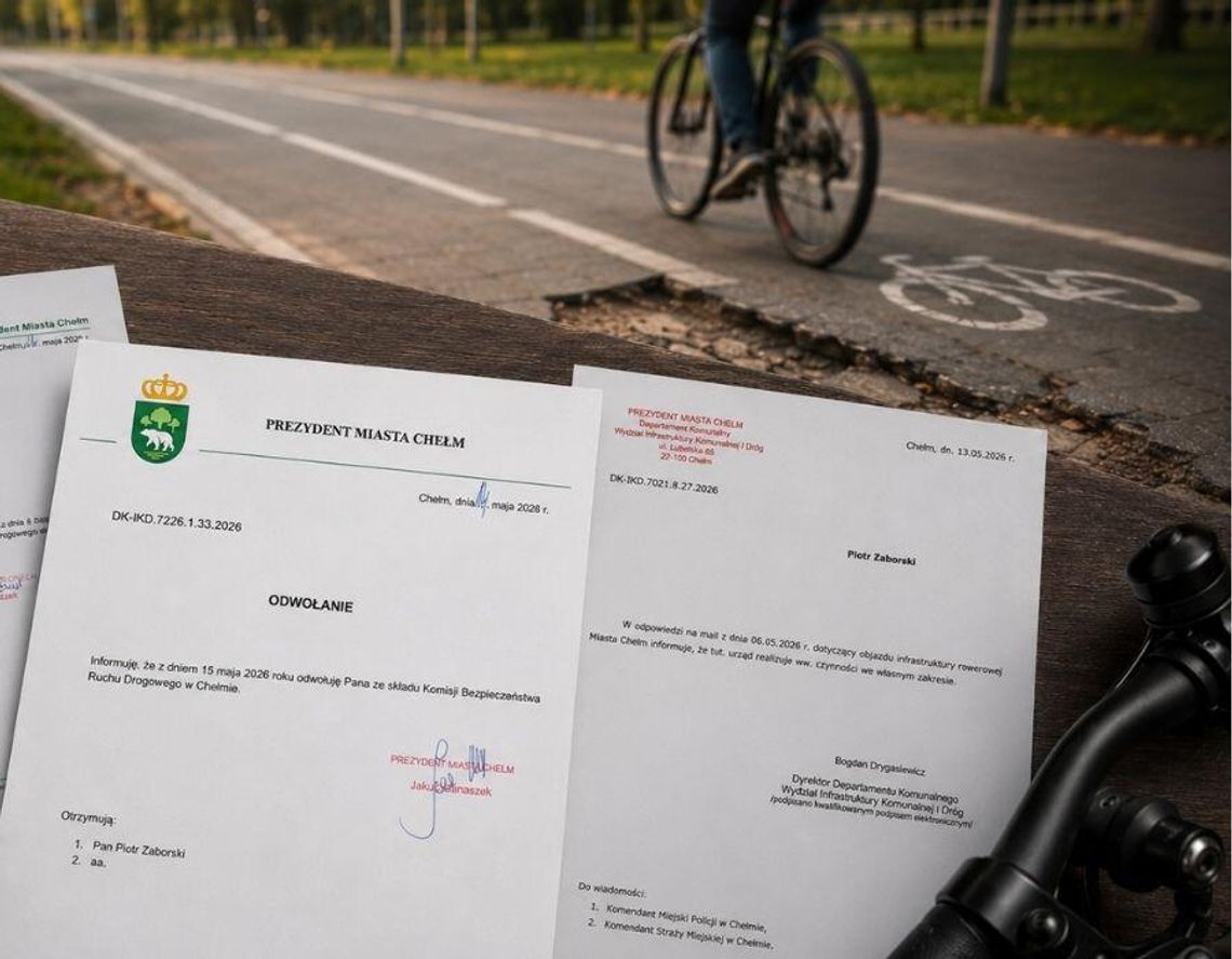 Chciał kontroli ścieżek rowerowych, został odwołany z komisji. Ratusz: „Nie ma takiego wymogu” Chciał kontroli ścieżek rowerowych, został odwołany z komisji. Ratusz: „Nie ma takiego wymogu”