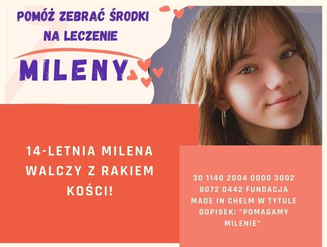 Chełm. 14-letnia Milena walczy z rakiem kości! Musimy jej pomóc!