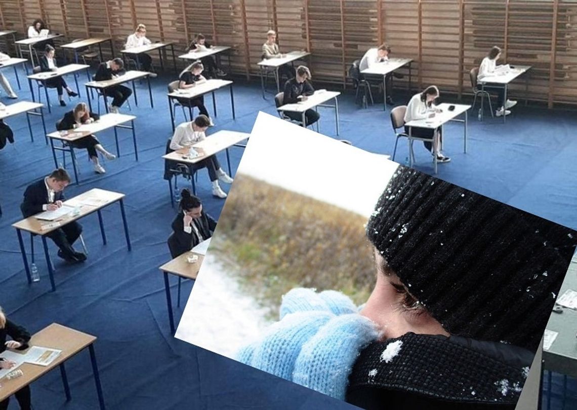 Chełm: Bardzo zimna próbna matura w I Liceum Ogólnokształcącym Chełm: Bardzo zimna próbna matura w I Liceum Ogólnokształcącym