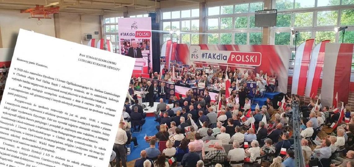 Chełm. Ciąg dalszy sporu o wynajęcie sali. Czy dyrektorka naruszyła apolityczność szkoły?