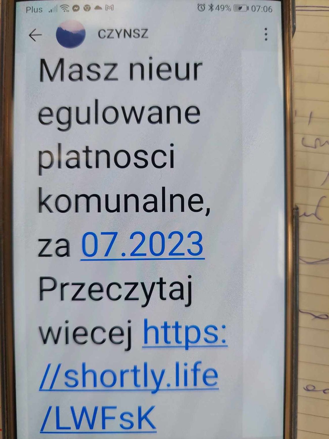 Chełm. Ważne! SMS-a "CZYNSZ" o płatnościach komunalnych nie rozsyłają miejskie spółki