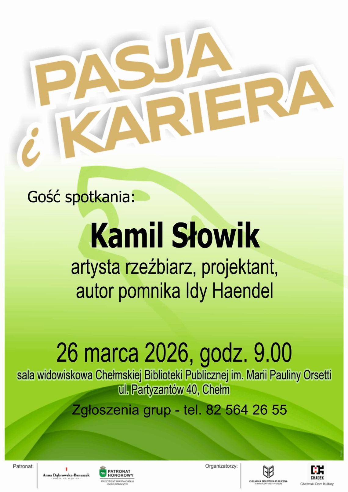 Spotkanie odbędzie się 26 marca o godzinie 9:00 i stanowi element długofalowego cyklu pod nazwą "Pasja i kariera".